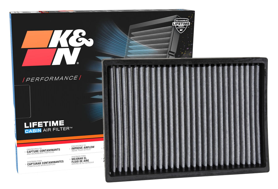 Cabin Air Filter K&N LIFETIME: Premium, Washable, Clean Air for your Cabin: Compatible with Select 2011-2021 Dodge/Chrysler (Challenger, Charger, 300, 300C) Vehicle Models, VF2027