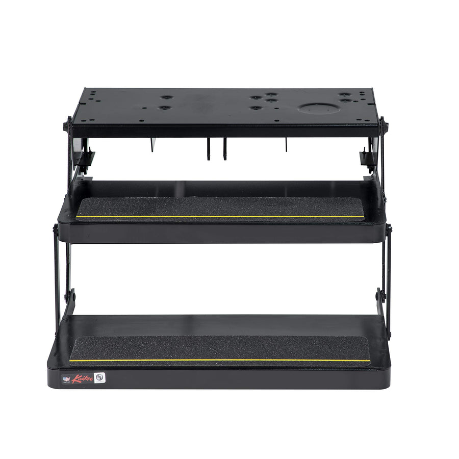 32 Series Kwikee Electric Step Frame Assembly for RV, Travel Trailers, and Motorhomes, Hidden Light, 8.5" Step Rise, Anti-Slip Surface, Heavy-Gauge Steel Construction - 3722618
