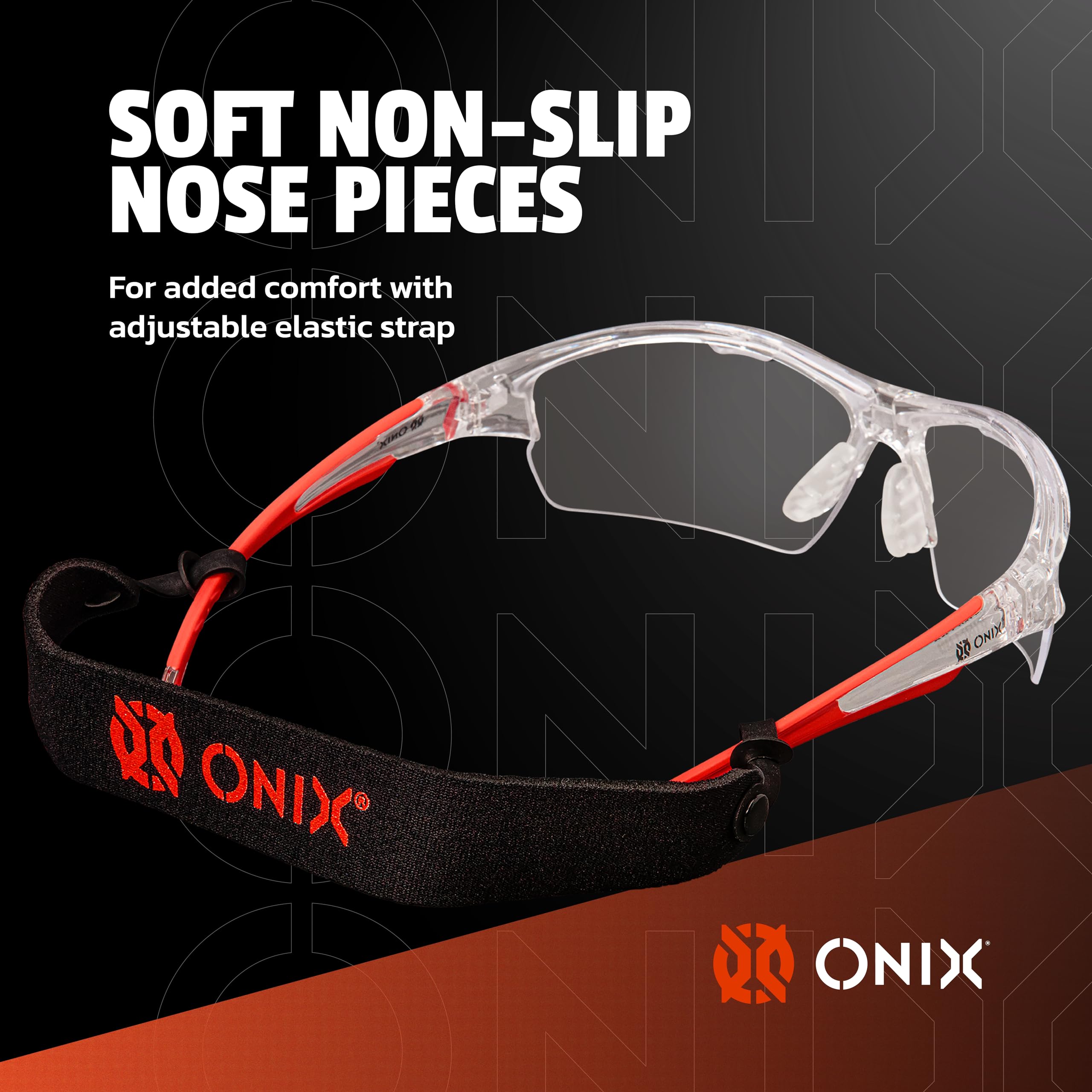 ONIX Owl Pickleball Protective Comfortable Secure Soft and NonSlip Eyewear Modern and Lightweight Design
