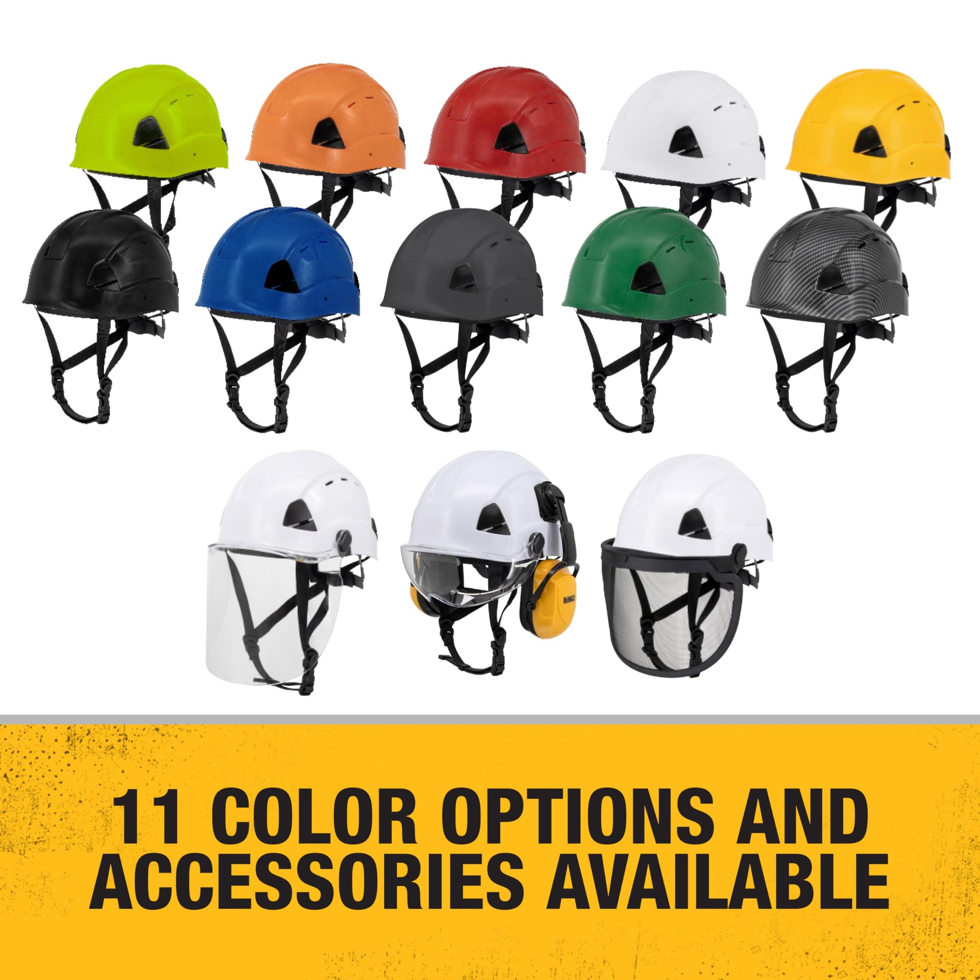 Type II DEWALT DPG22V White Class C 4-Point Ratcheting Vented Safety Helmet