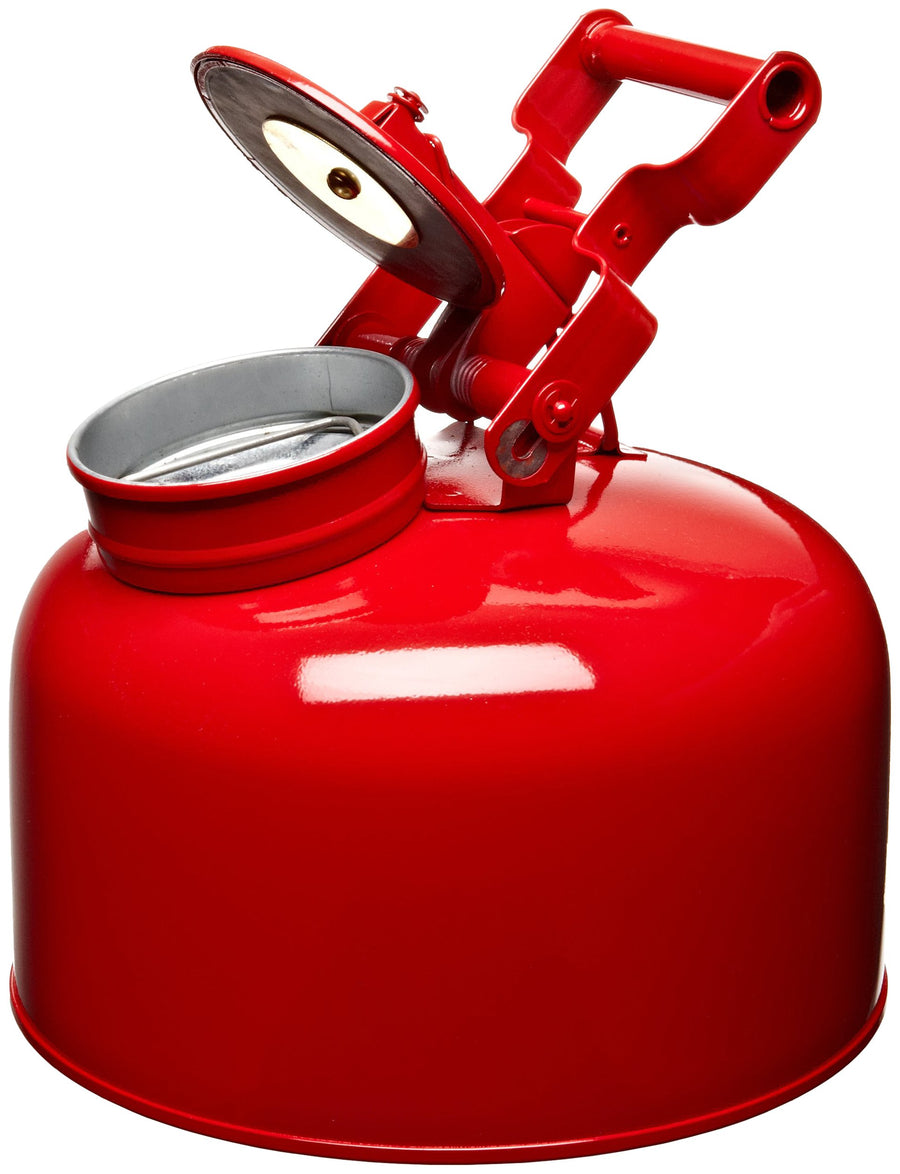 Eagle Disposal 1423 Galvanized Steel Safety Can, 2-1/2 Gallon Capacity, Red