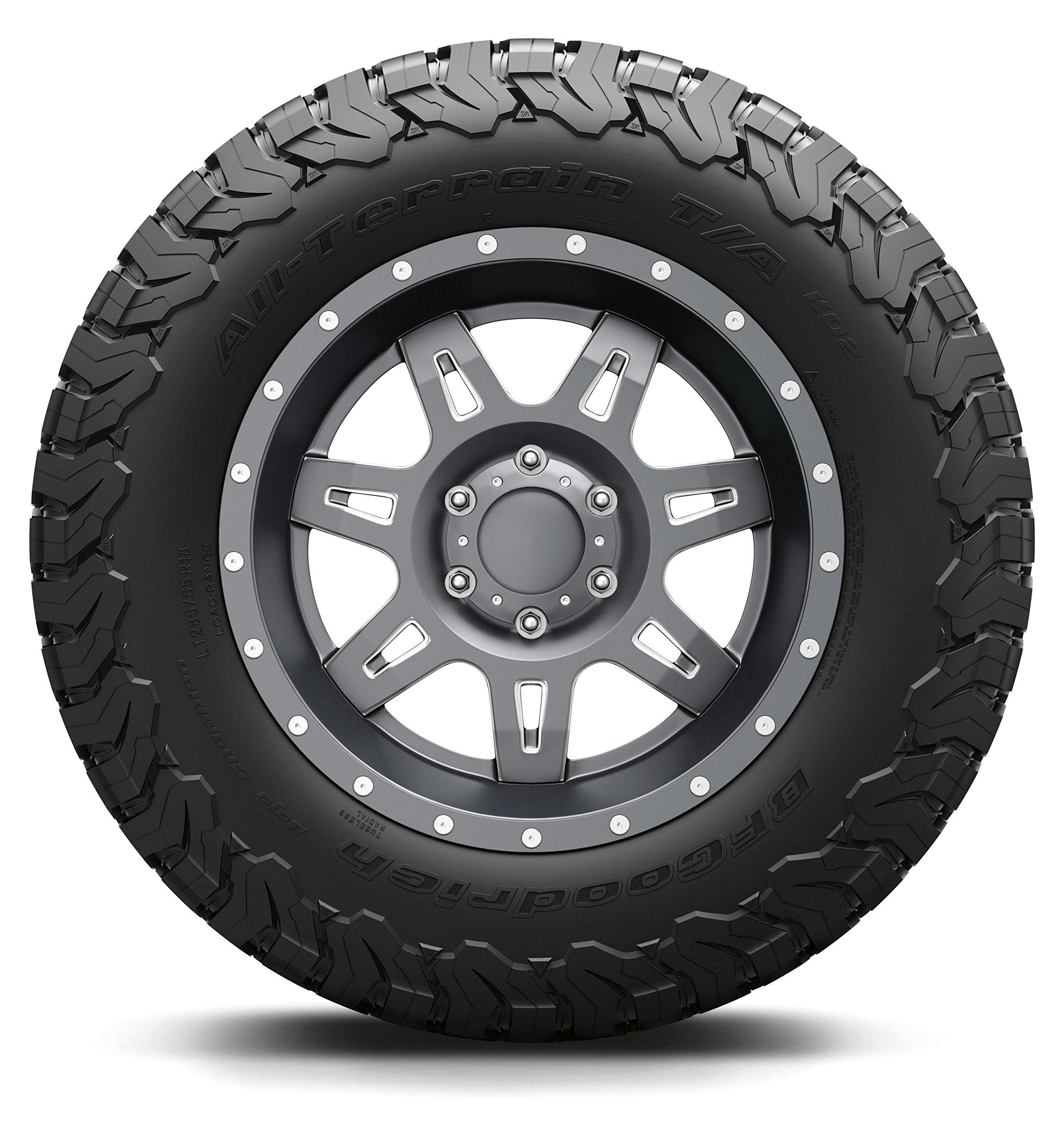 All Terrain BFGoodrich T/A KO2 Radial Car Tire for Light Trucks, SUVs, and Crossovers, LT265/70R17/C 112/109S LRC