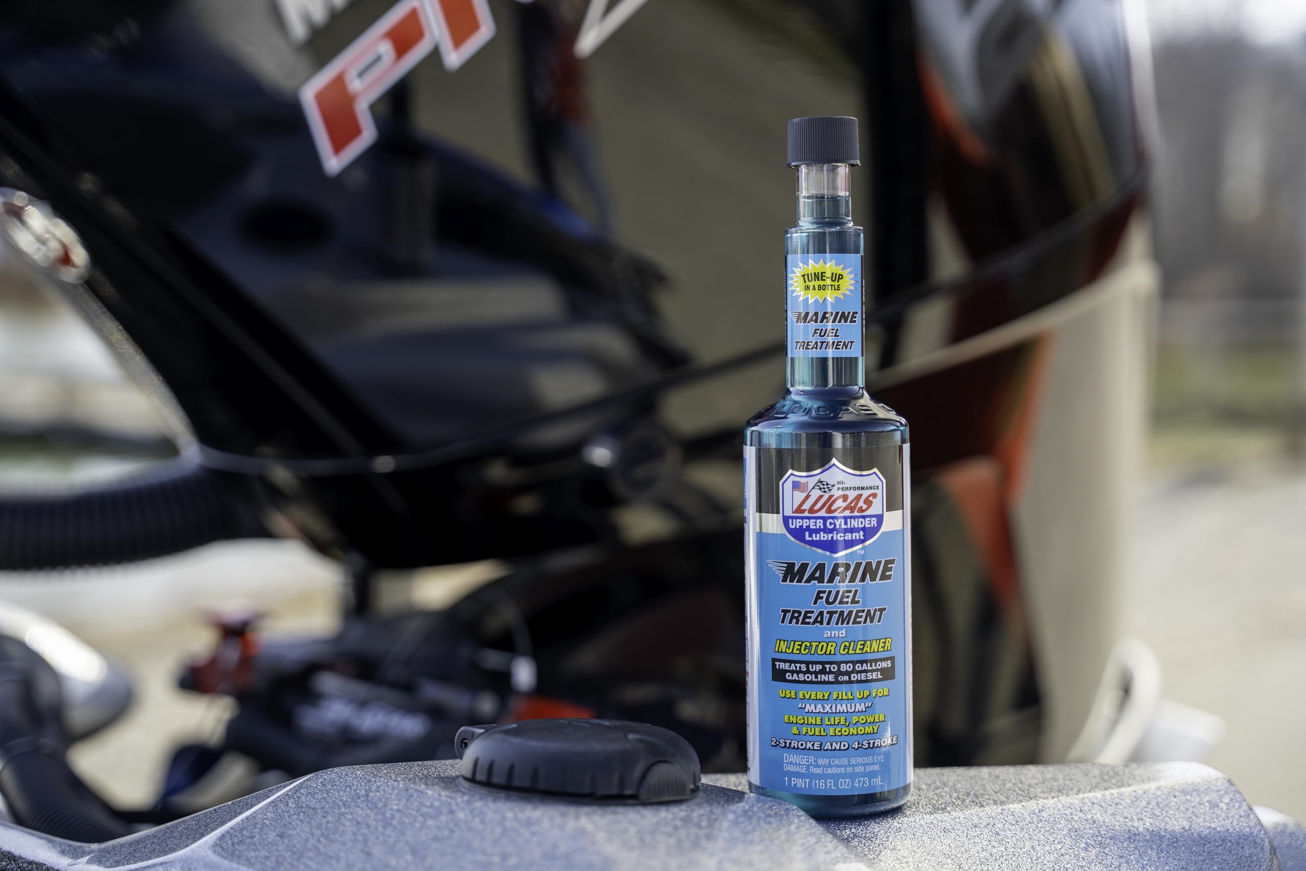 Marine Fuel Treatment Lucas Oil - 16 Ounce (Pack of 12)