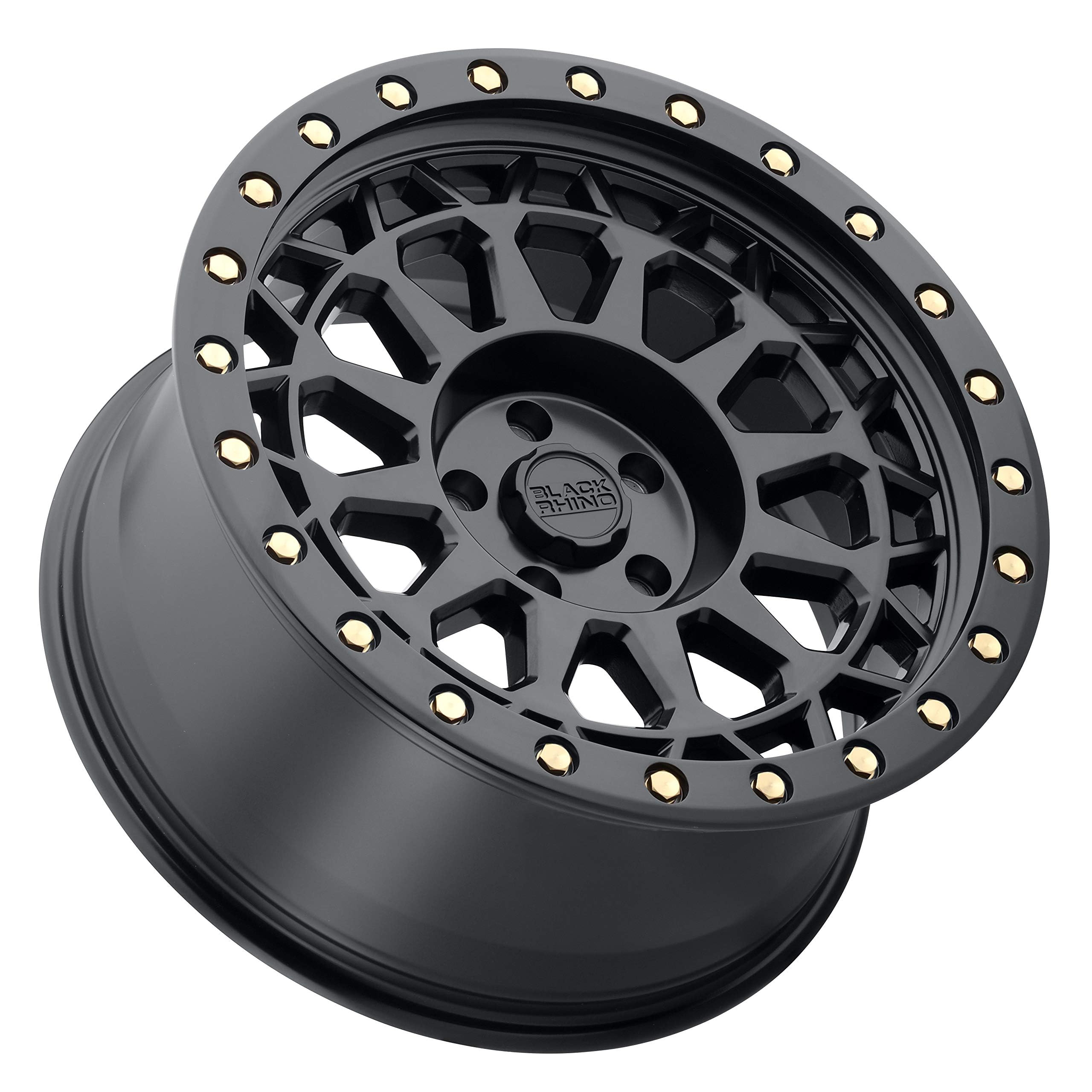 PRIMM Black Rhino 17x9.0 6/139.7 ET-12 CB112.1 Matte Black W/Brass Bolts