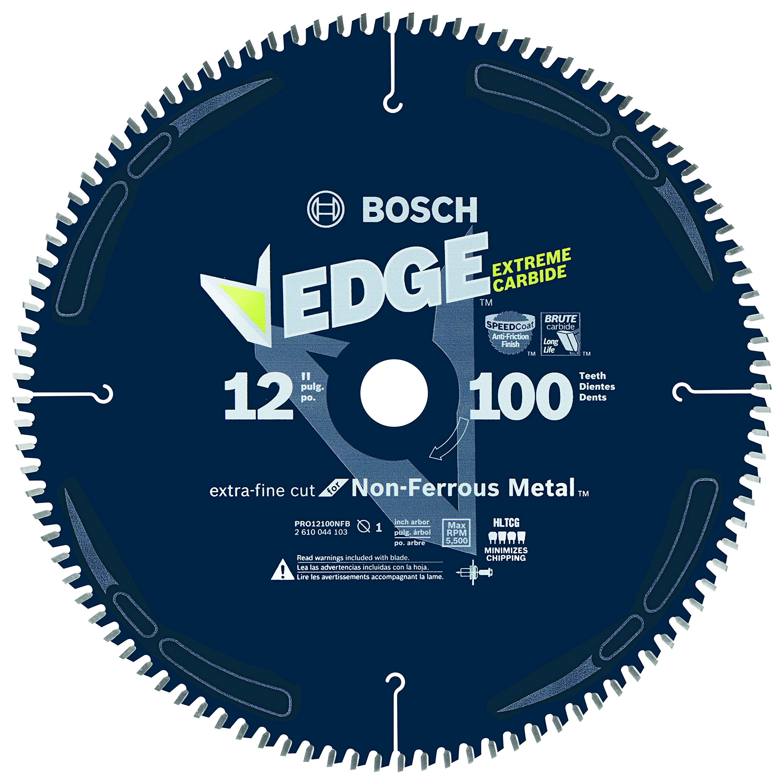 12 In. Bosch PRO12100NFB 100 Tooth Edge Non-Ferrous Metal-Cutting Circular Saw Blade