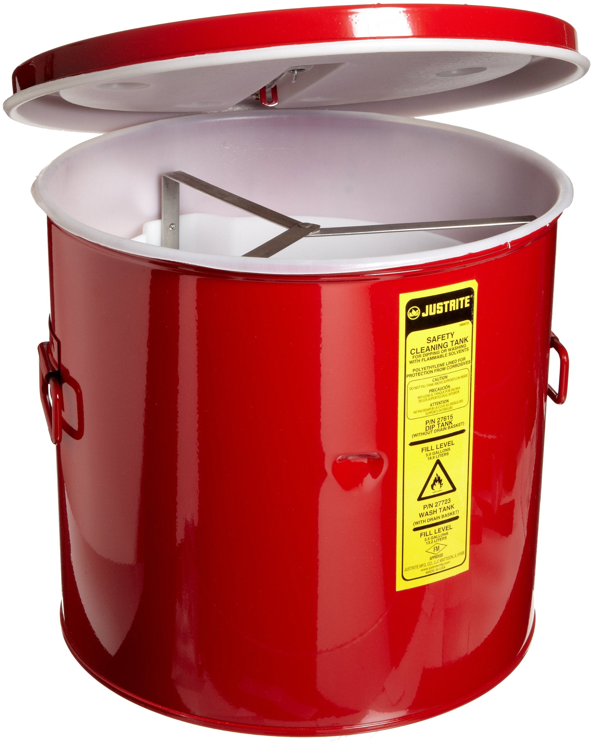3.5 Gallon Justrite 27713 Wash Tanks, 13 ¾" x 13.00"
