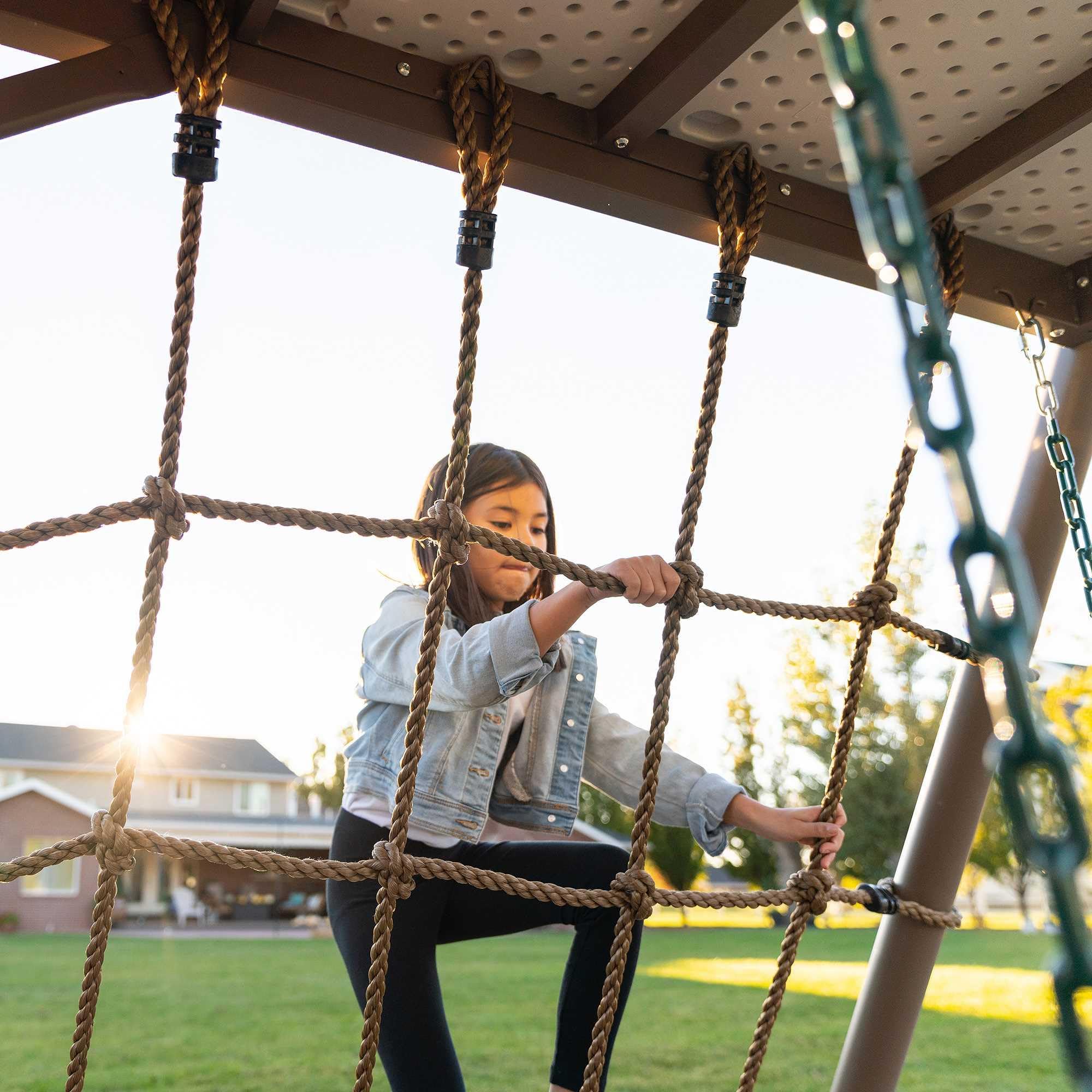 Big Stuff Lifetime Deluxe Swing Set Playset, Earthtone
