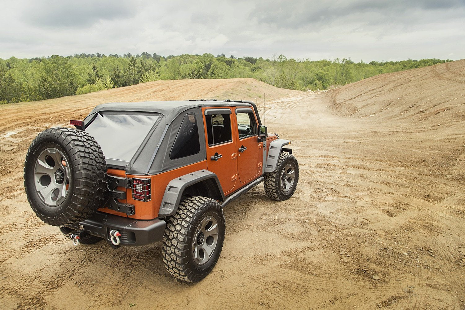Bowless Soft Top, Rugged Ridge Black Diamond | 13750.38 | Fits 2007-2018 Jeep Wrangler JK 4-Door