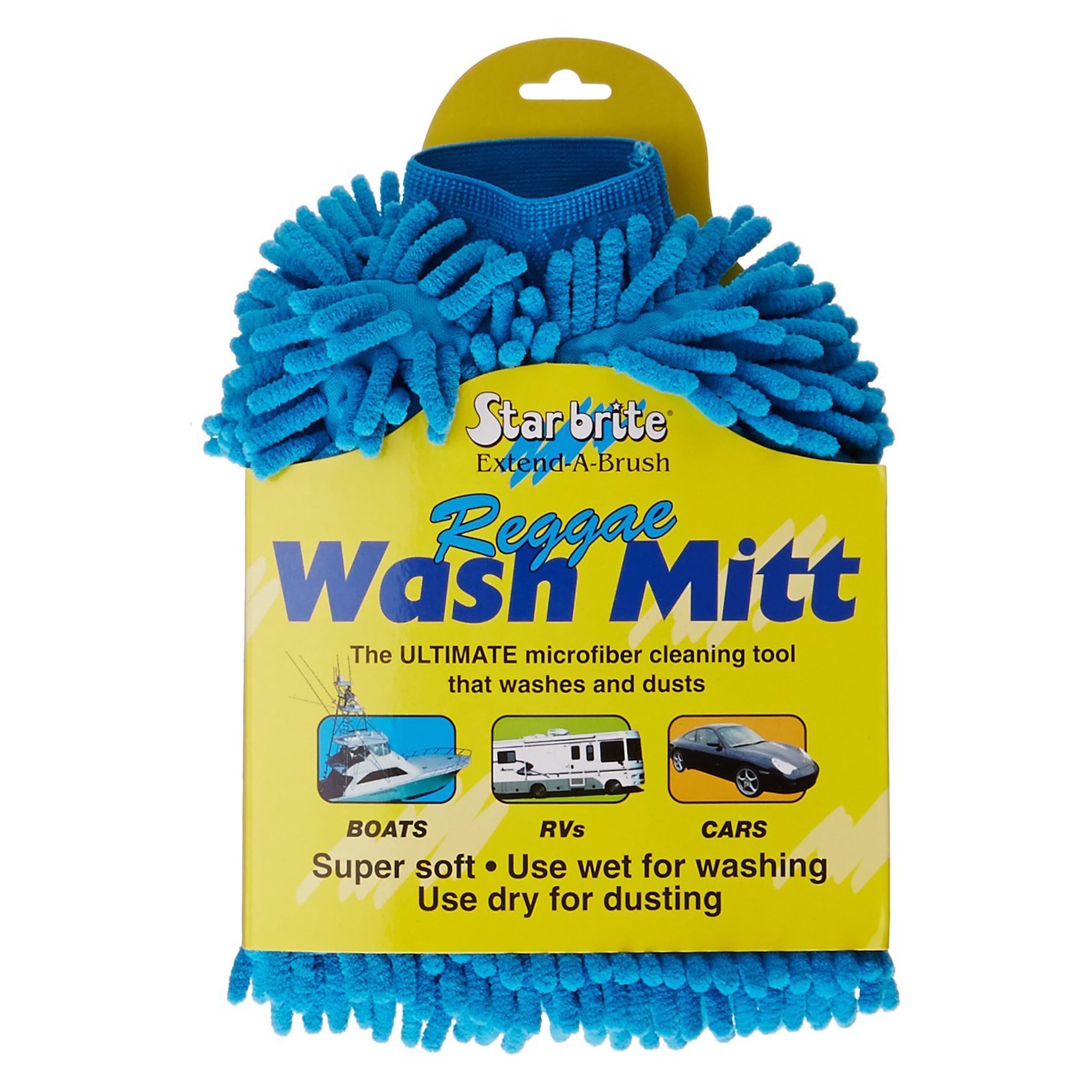 Microfiber STAR BRITE Reggae Wash Mitt (Blue) (040105)