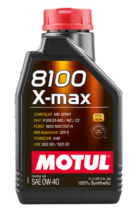 Engine Oil Motul 104531 8100 X-MAX 0W40 1L