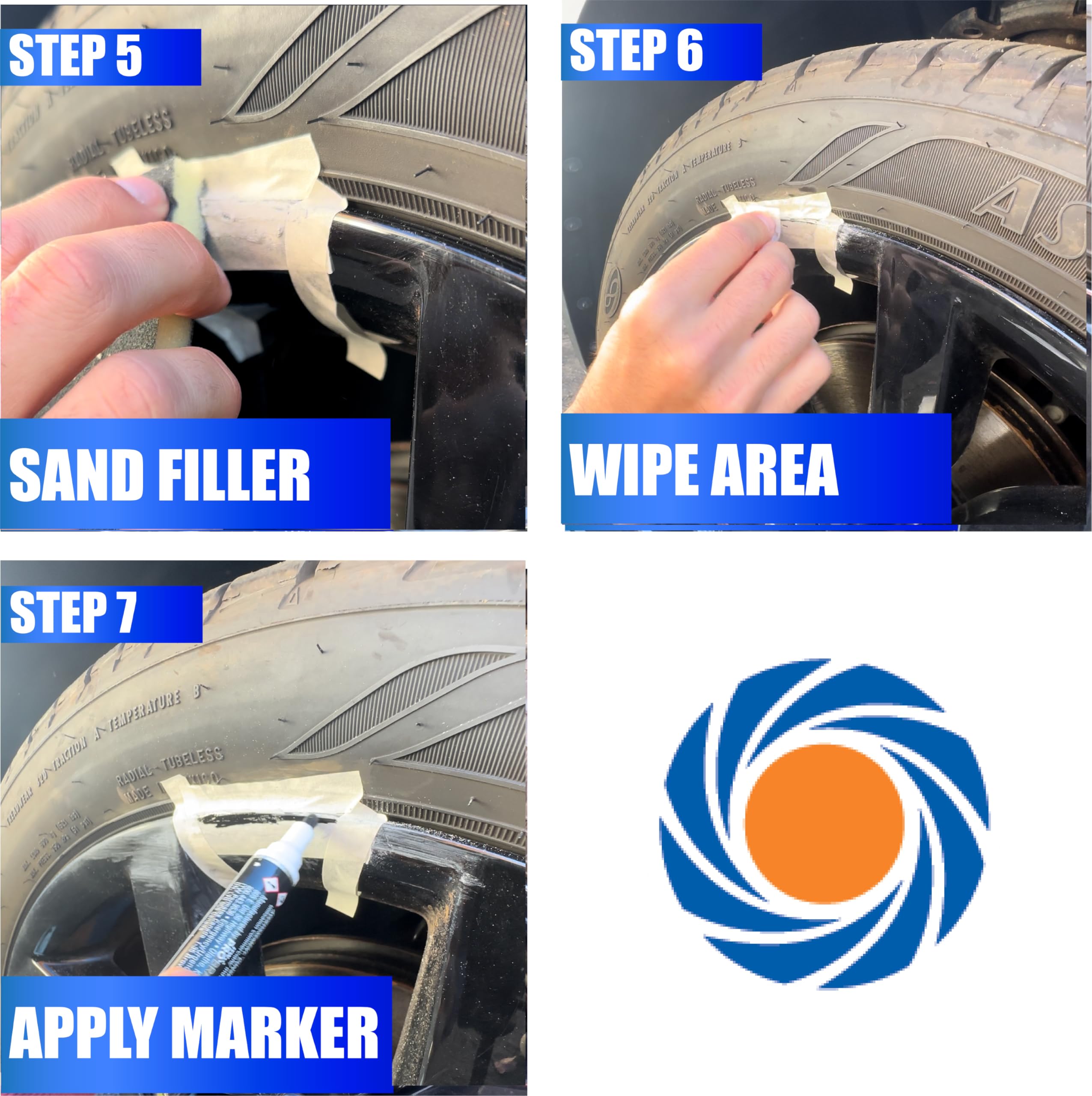 Wheel Restoration Kit Permatex 09143 - Black - Easy-to-Use Do It Yourself Kit Repairs Unappealing Wheel Damage Including Curbside Rash, Corrosion, and Scuffs for Like New Appearance