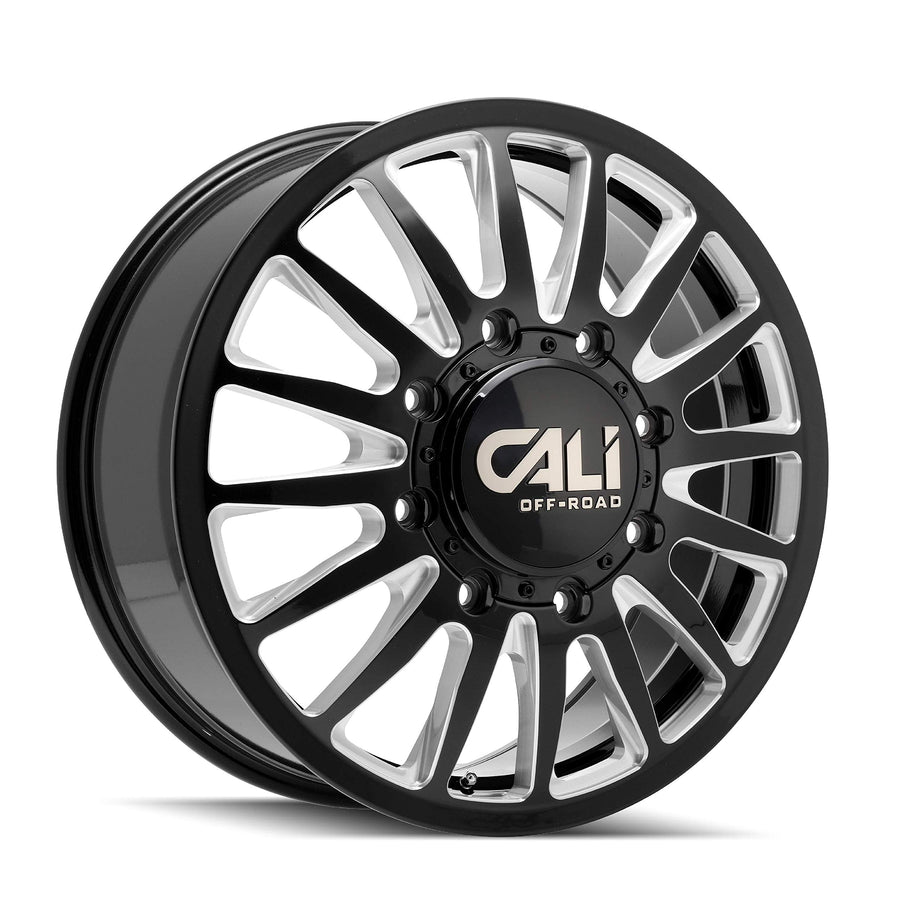 SUMMIT CALI OFF-ROAD DUALLY Gloss Black Wheel with Painted (20 x 8.25 inches /8 x 200 mm, 115 mm Offset)