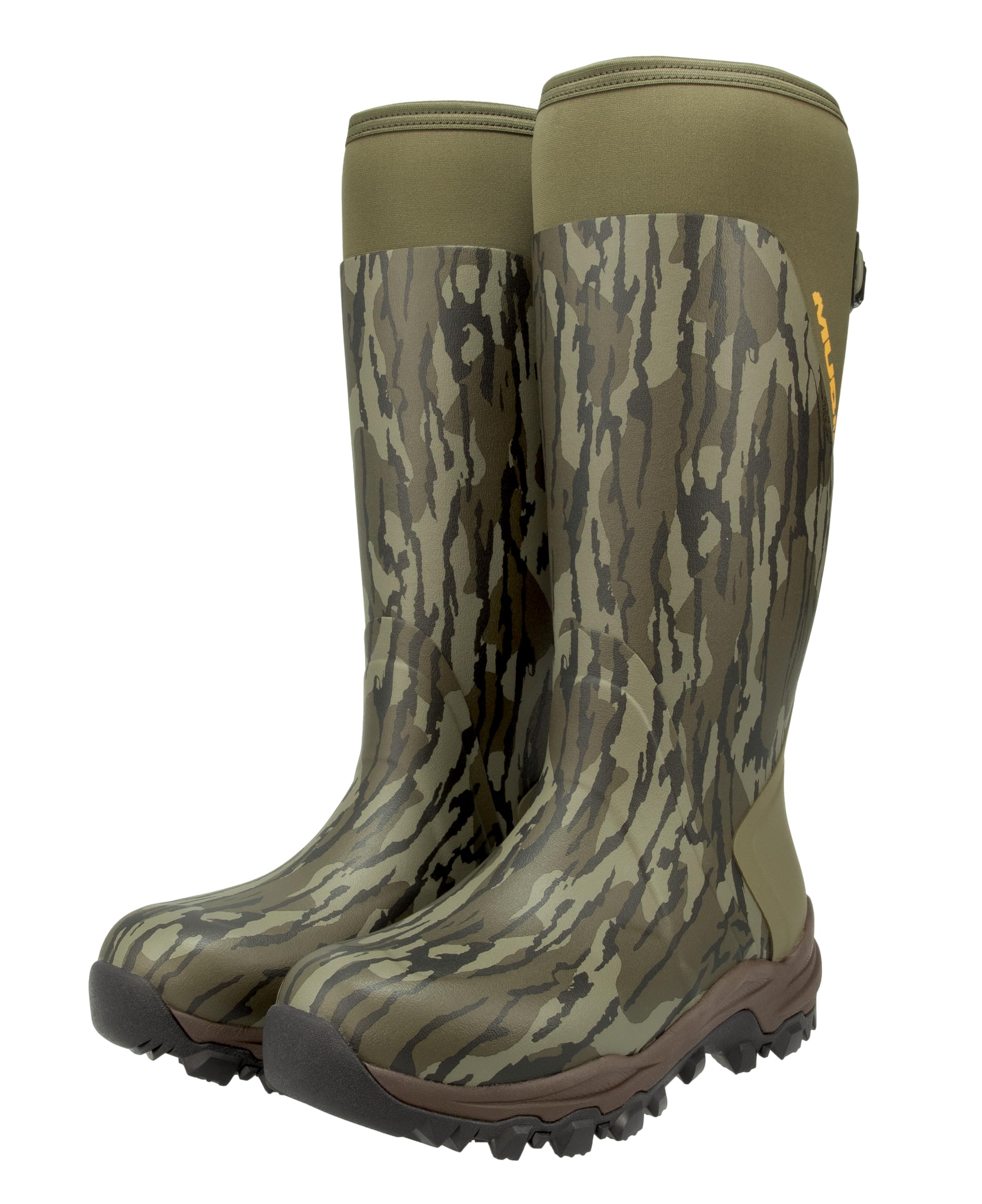 Muddy Outdoors 17" DV8 Rubber Boots Rubber Mossy Oak Bottomland Men's 10 D
