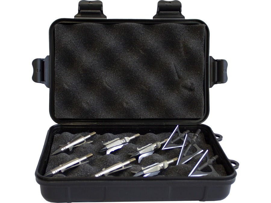 HME Broadhead Case Archery Bow Hunting Storage Organizer Box Plastic Portable Lightweight with Foam Padding