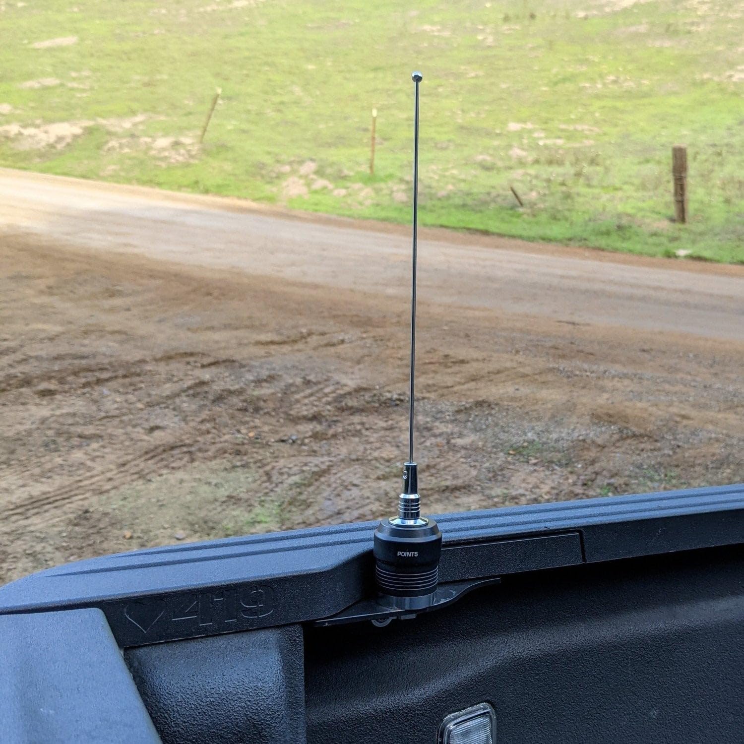 Rear Antenna Mount Grimm OffRoad for Jeep Gladiator JT (not Compatible w/Factory Bed Rail System)
