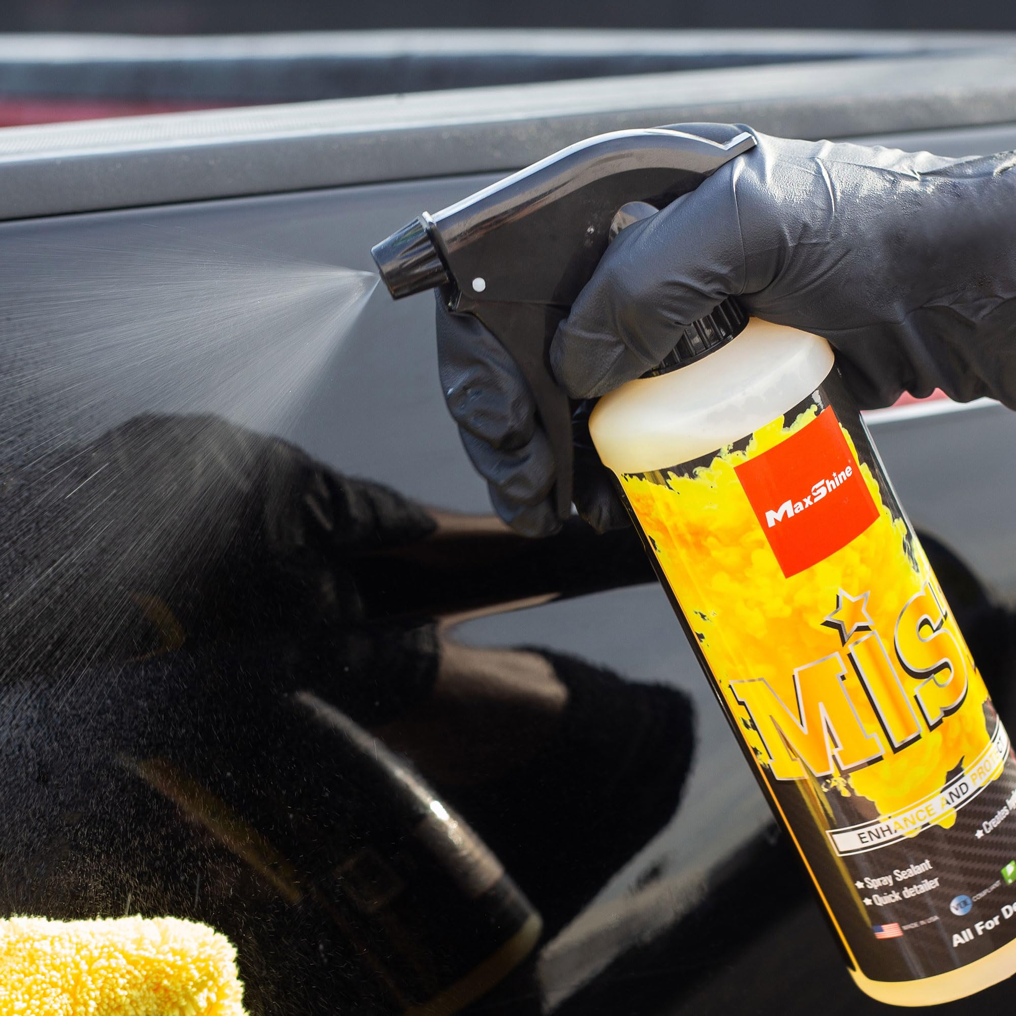 Maxshine Mist Protect & Enhance, Car Polish Spray, 16oz Bottle, Spray-On Sealant, Gloss Enhancer, UV Protection, Quick Shine & Surface Protection for Auto Detailing