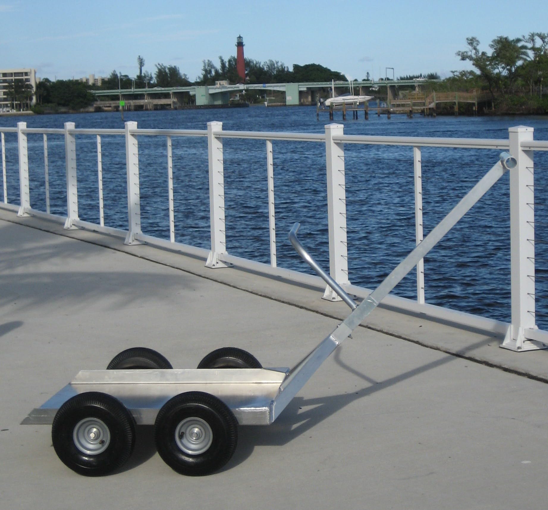 The Alumacart Patented was Designed to haul Large, Heavy & Bulky Items