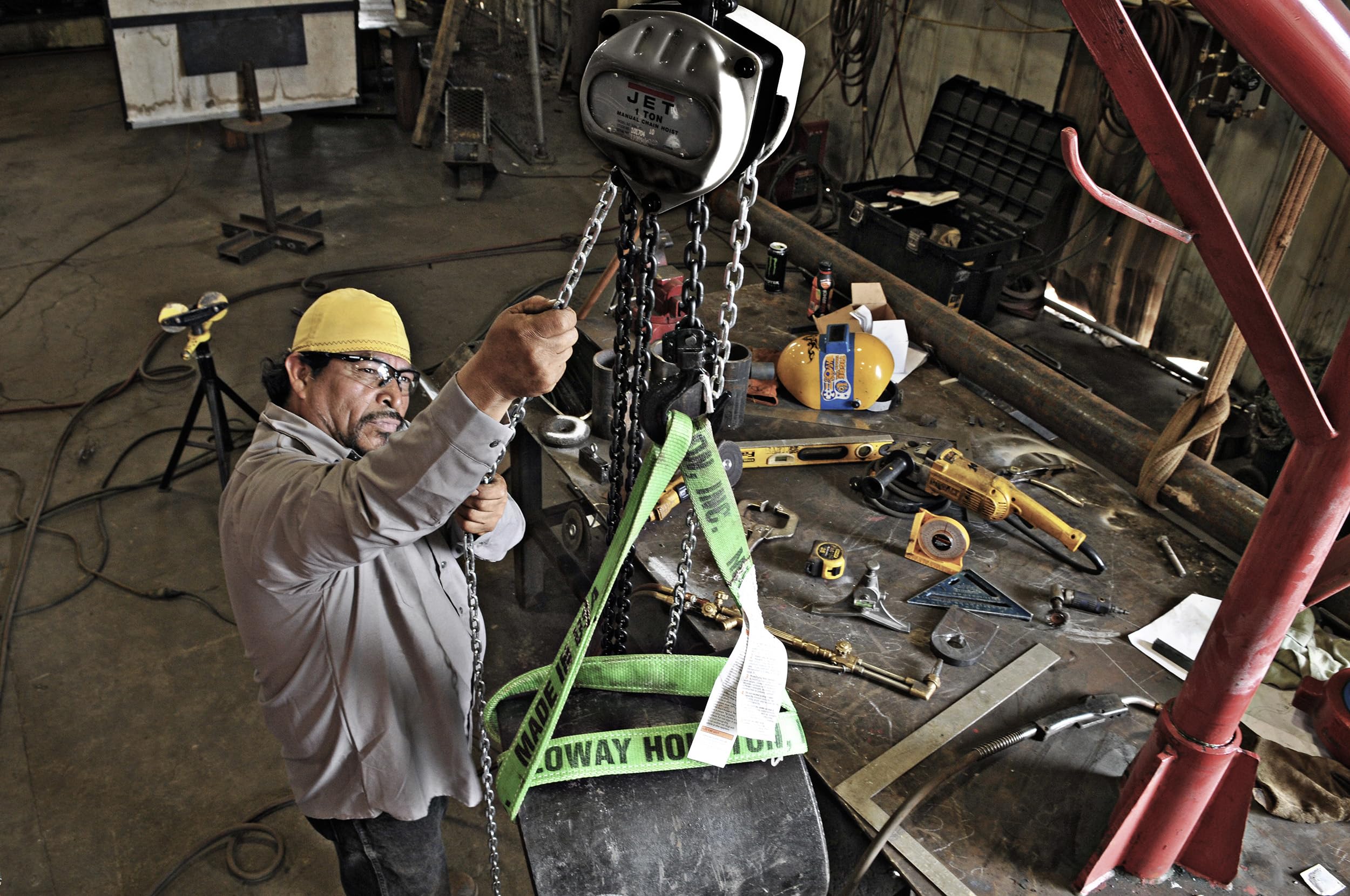 1/2-Ton JET Hand Chain Hoist, 10' Lift (Model S90-050-10)