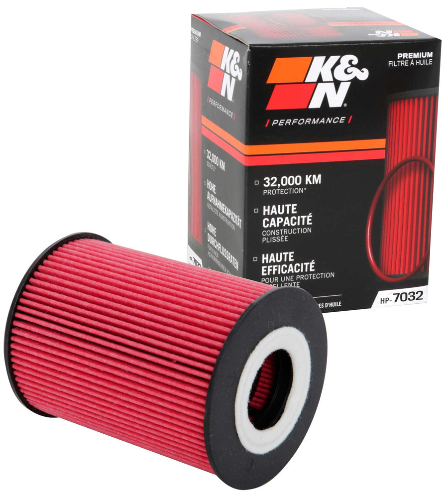K&N Oil Filter Premium: 20,000 Mile Engine Protection, High Capacity/High Efficiency: Compatible with 2006-2020 PORSCHE/BMW (911, Cayenne, Macan, Panamera, Carrera, GT3, Turbo, M5, M6), HP-7032