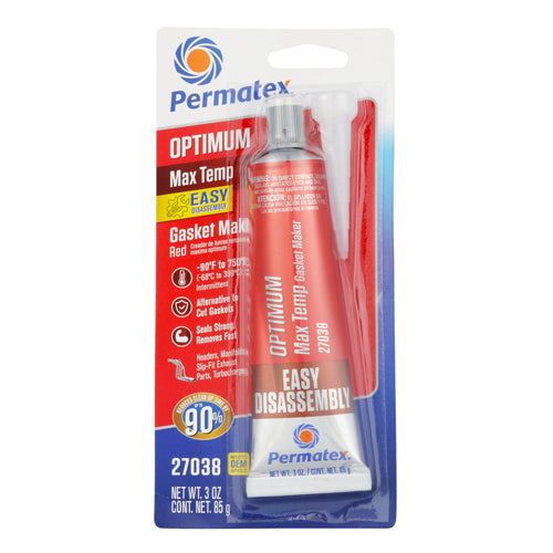 Optimum Red Permatex 27038 High Temperature Gasket Maker, 3 oz