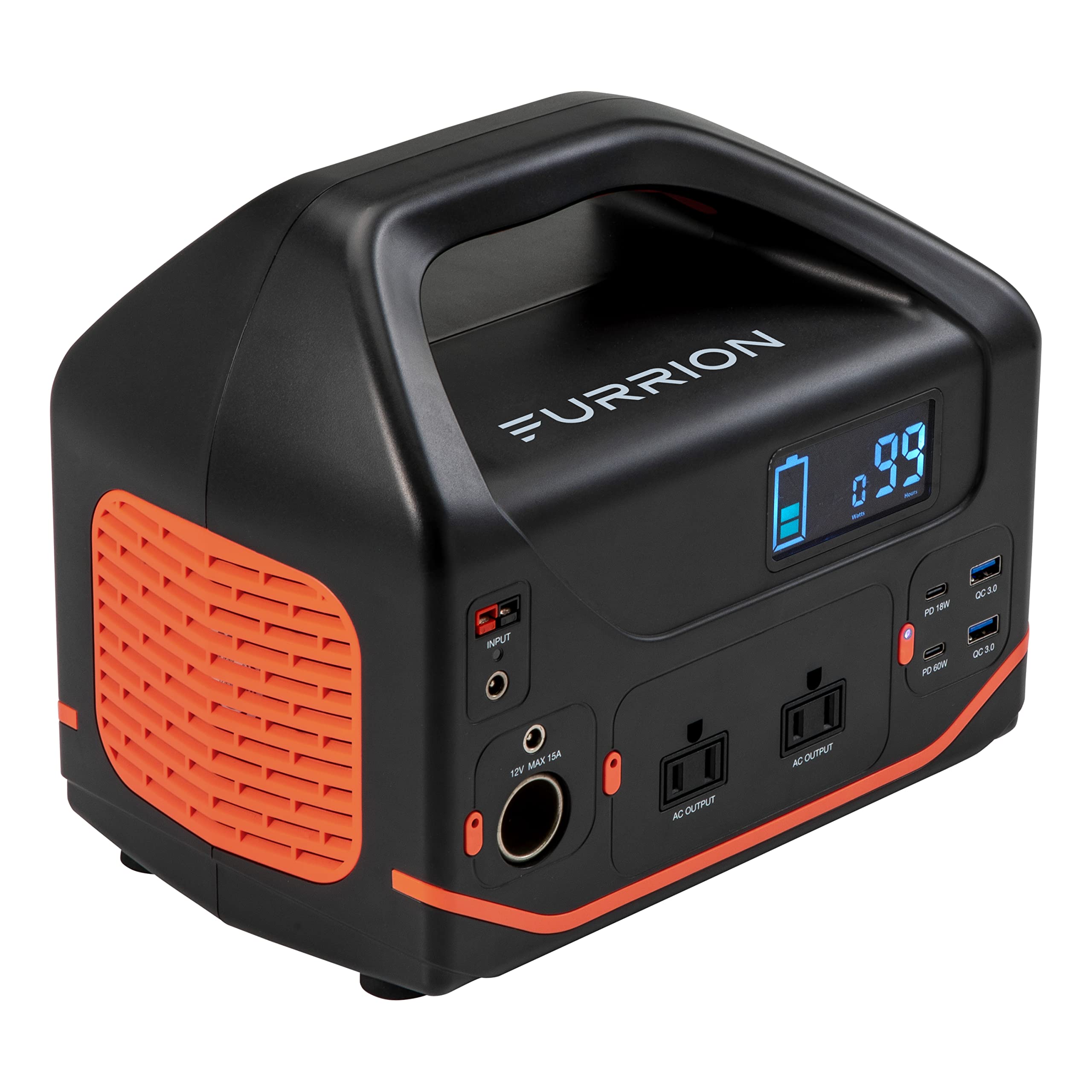 500W Furrion Trekker Portable Power Station - 555Wh Lithium-Ion Battery with Pure Sine Wave AC Outlet and LED Lights for Camping, Travel, Outdoor Use, Power Outages, Home Emergencies 2022111763