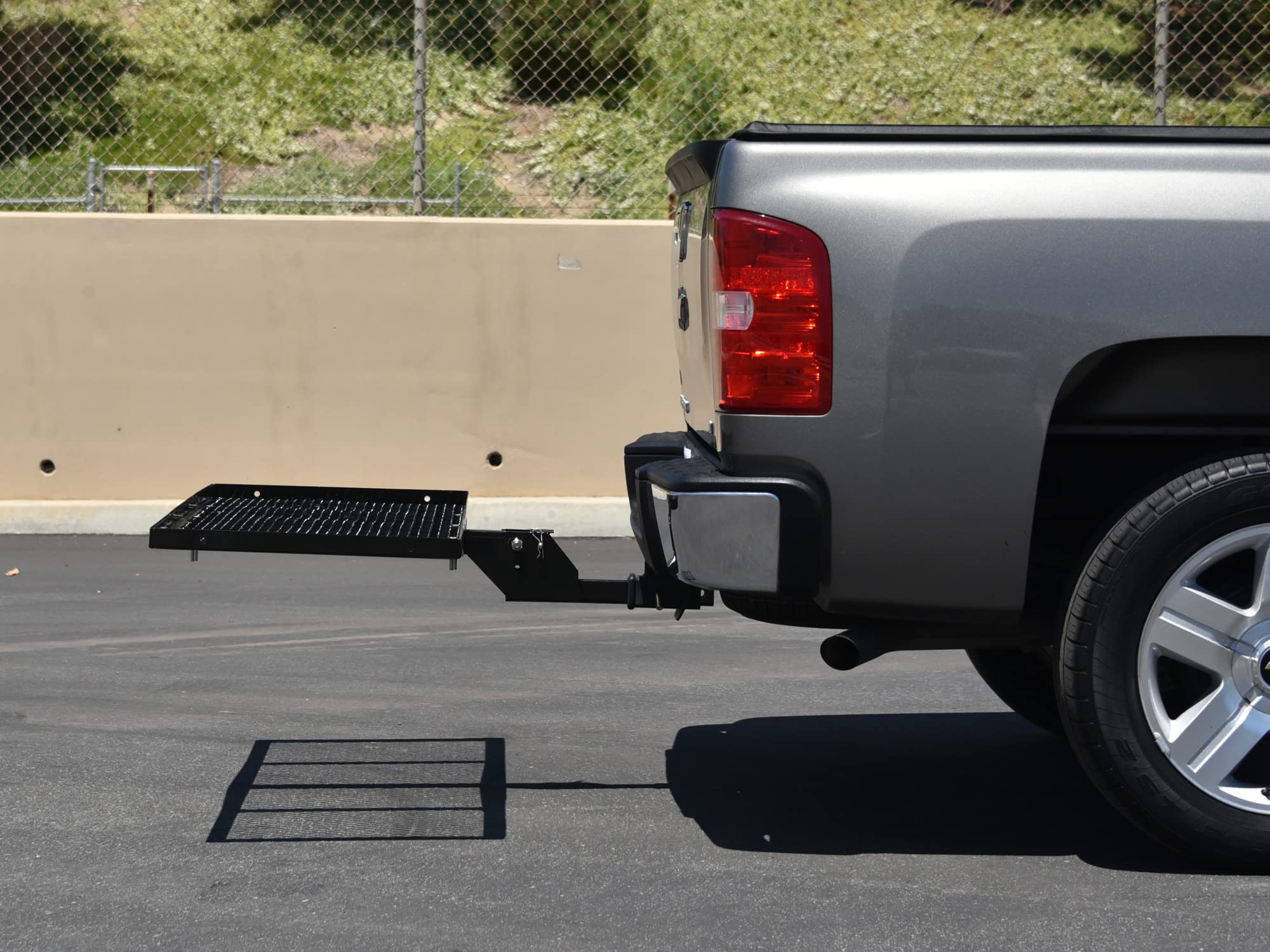 59-Inch ARMORDILLO Universal Foldable Mesh Rear Hitch Cargo Tray Fits 2" Receiver Tube