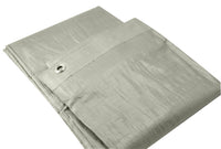Heavy Grade Erickson 57018 Silver Poly Tarp, 12' x 24', 1 Pack