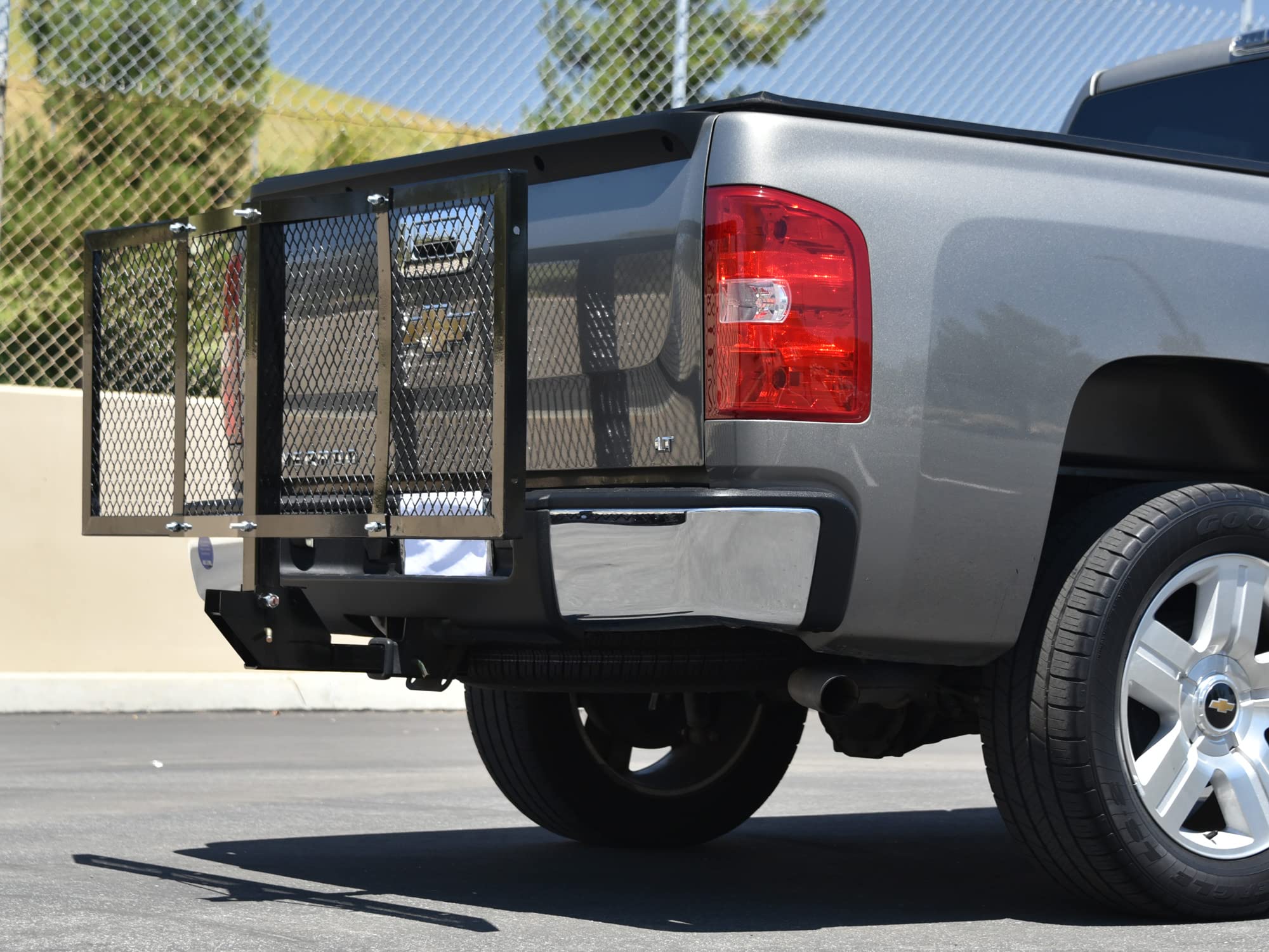 59-Inch ARMORDILLO Universal Foldable Mesh Rear Hitch Cargo Tray Fits 2" Receiver Tube
