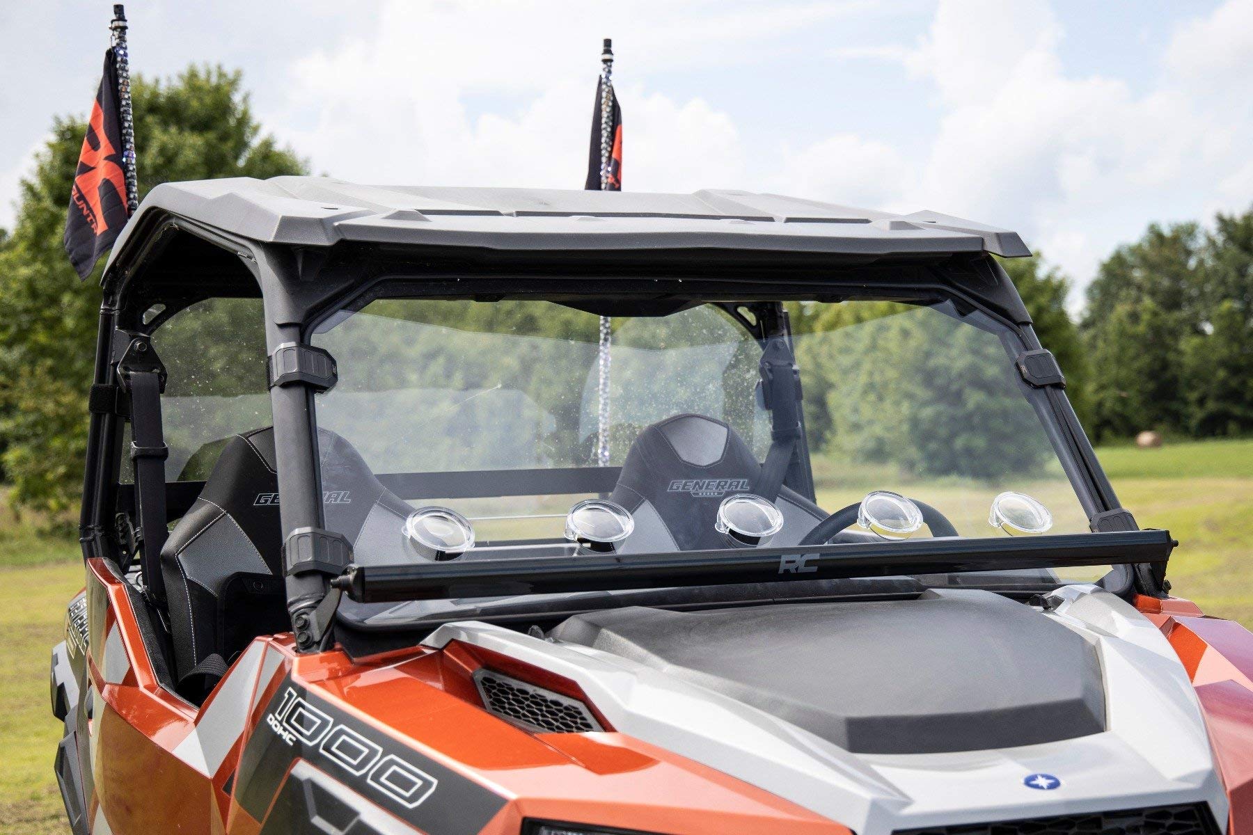 Full Vented Windshield Rough Country for Polaris General - 98262010