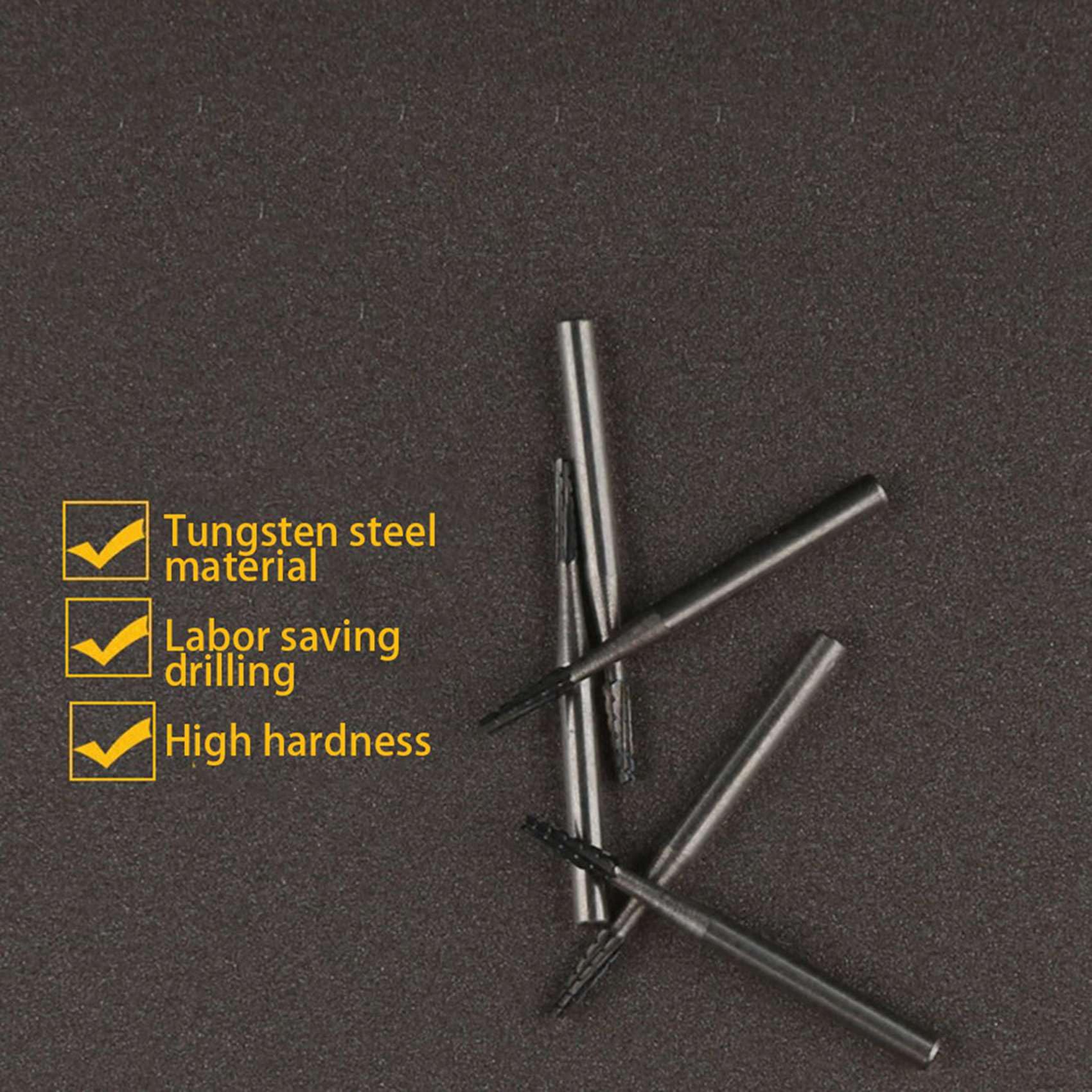 5X Bdfhjln Car Front Windshield Repair Tool Glass Drilling Bit Tungsten Steel Drill Bit