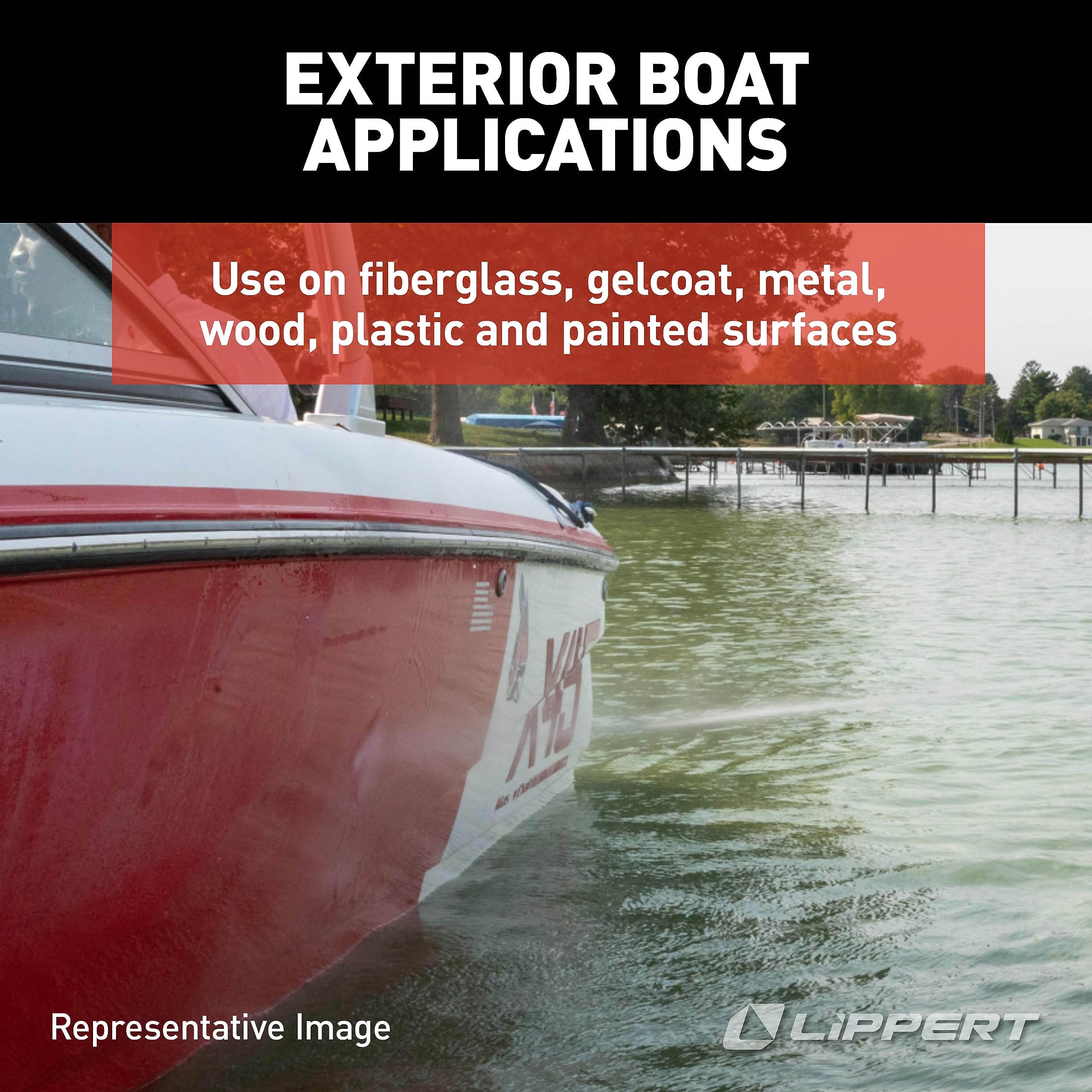 Boat Wash Lippert 64 oz. (Concentrate) for Exterior Applications, Environmentally Friendly Formula, Made in The USA - 2022013797