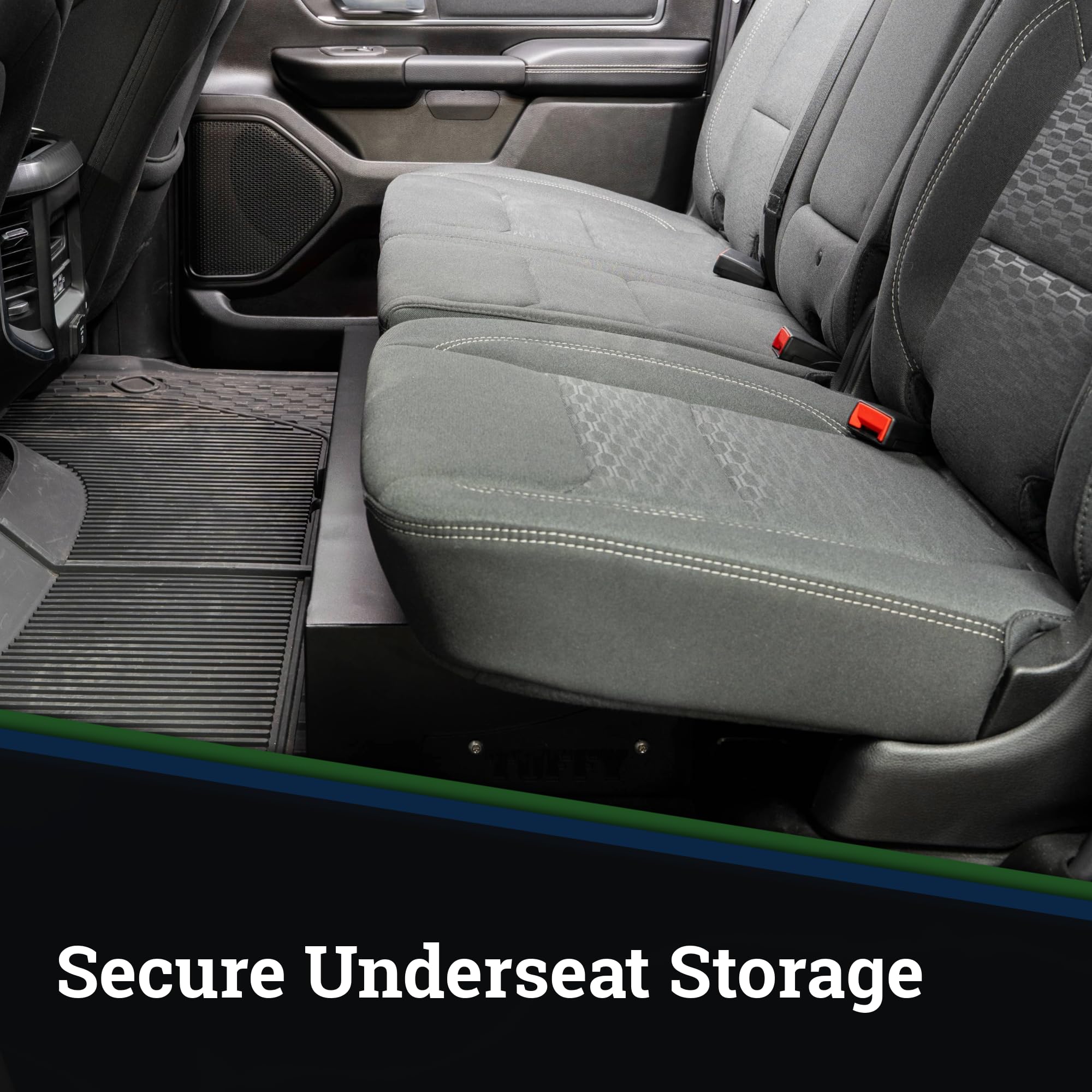 Tuffy Security Drawer for RAM 1500 Crew Cab 2019–2025 – Locking Under-Seat Steel Drawer, Front-Opening, No-Drill OEM Install, 1,800+ cu in Capacity