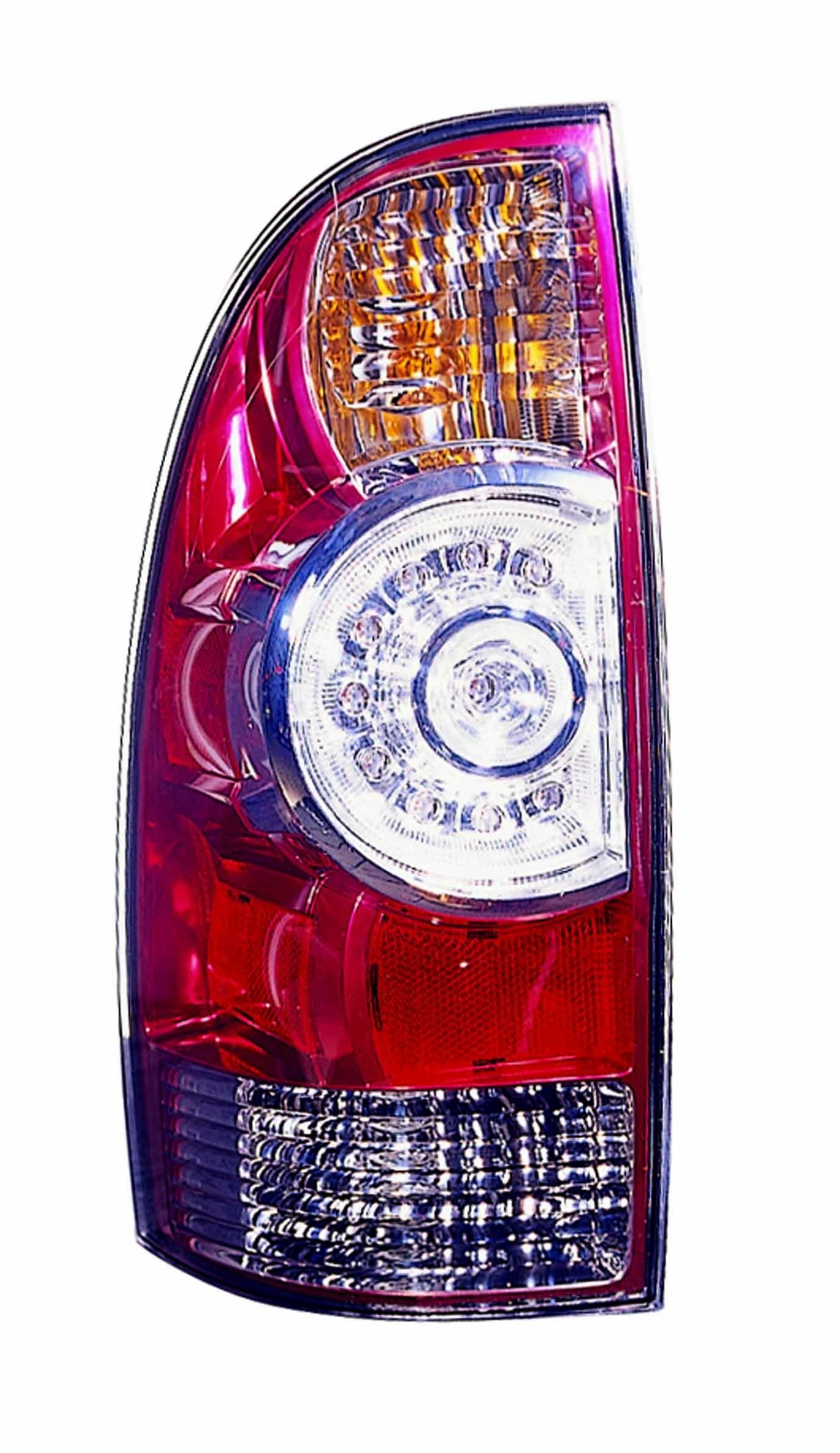 Replacement Driver Side Tail Light Assembly DEPO 312-1995L-AC, Chrome