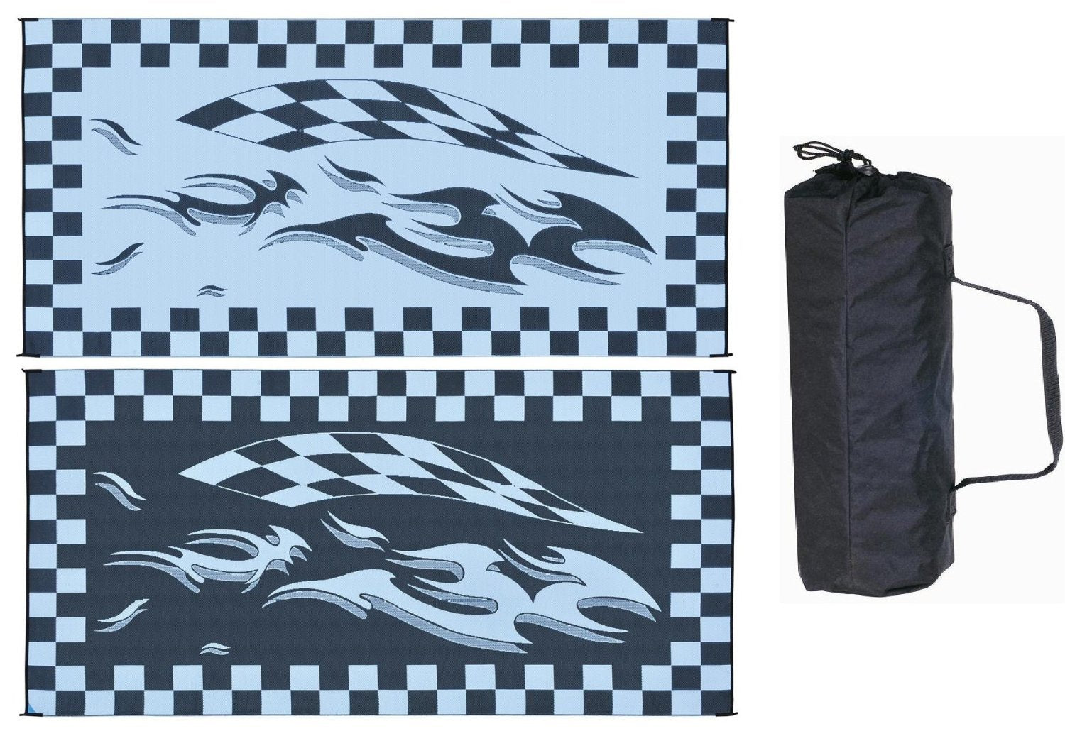 HB1 MING's Mark 8 X 16 Black Checker Flag Mat [parallel import goods]