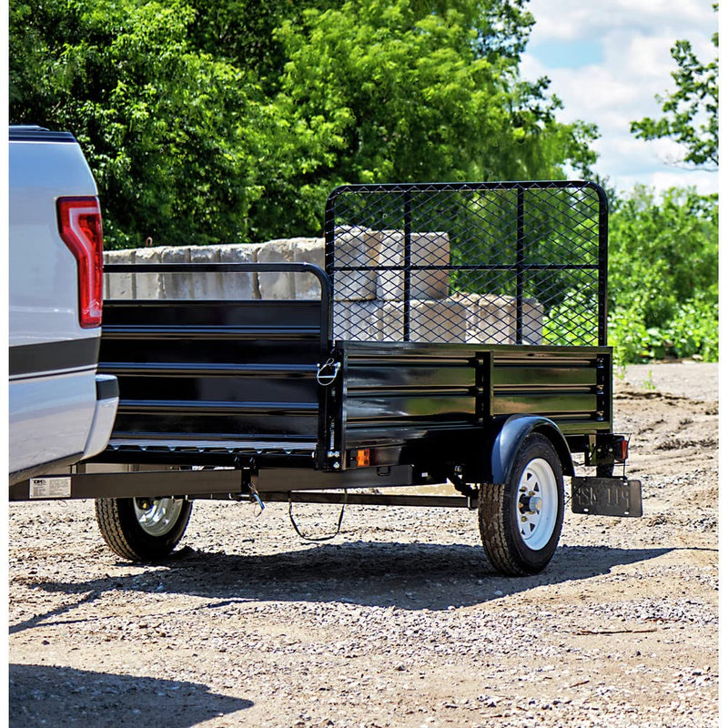 Utility Trailer DK2 4.5 x 7.5 Drive-Up Gate, Load Capacity 1639 lb, Deck Length 7.5 ft, Deck Width 4.5 ft, Model# MMT5X7-DUG