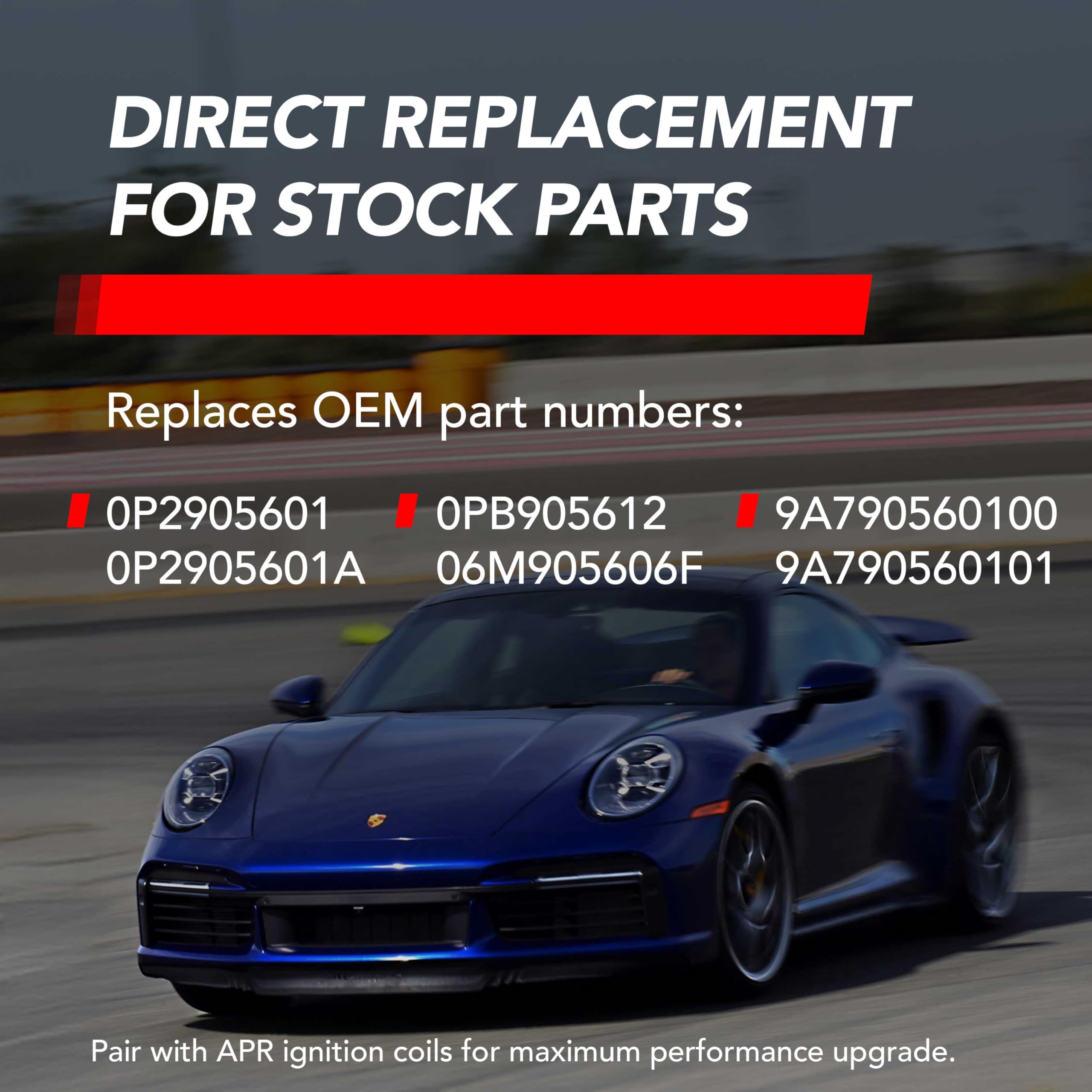 Iridium Pro Spark Plug APR Z1004081 - For Audi EA839, EA825 & Porsche 9A2 engines - fits select Audi, Lamborghini, Porsche, & Bentley - 12x26.5x14mm - Heat Range 10 - Replaces OEM 06M905606F - 1 pack