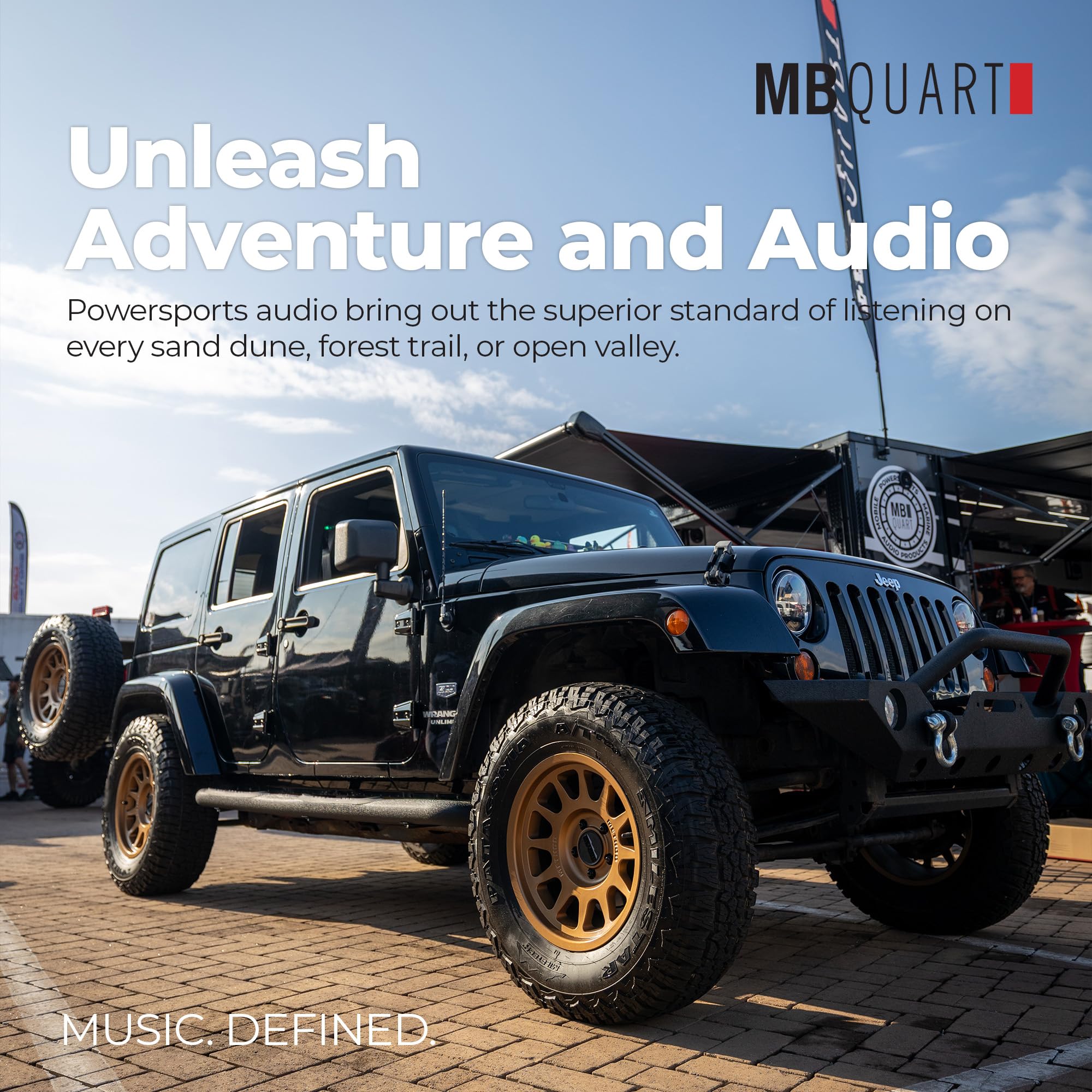6.5" MB Quart Enhanced Rear Speaker & Enclosures Kit for Polaris RZR Pro XP, Pro R, and Turbo R - Durability, Easy Installation, Perfect for Off-Road