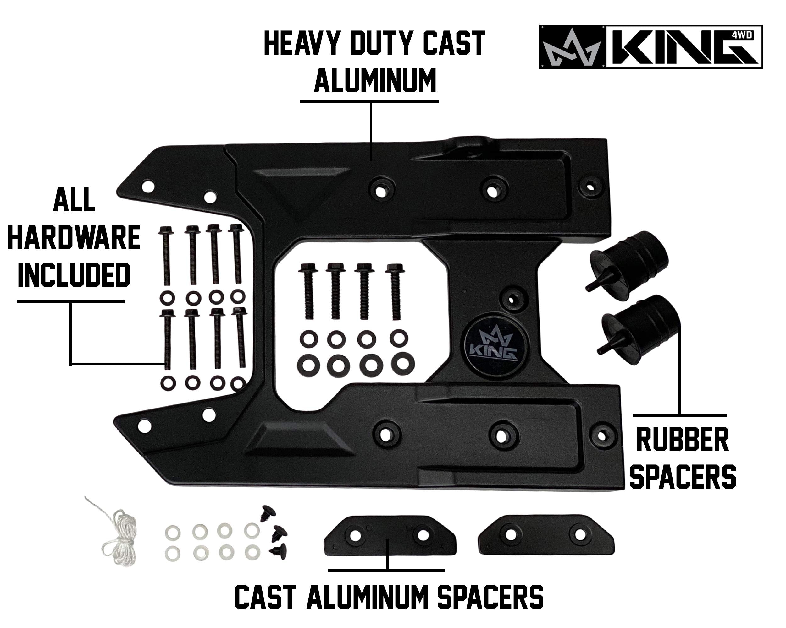 4WD King RTG Heavy Duty Tire Carrier - JL 2018-2020 Jeep Wrangler & Wrangler Unlimited