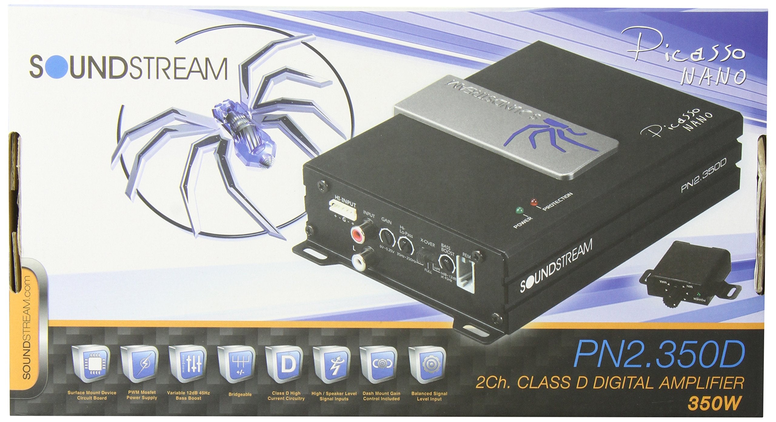 Soundstream 350W PN2.350D 2-Channel Picasso Nano Class D Amplifier