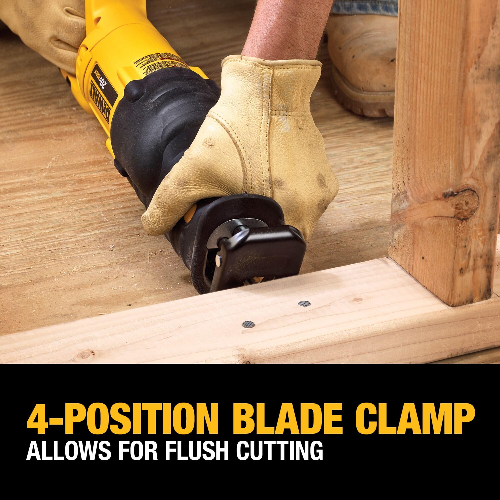 Cordless DEWALT 20V MAX* Reciprocating Saw, Battery and Charger Included (DCS380P1)