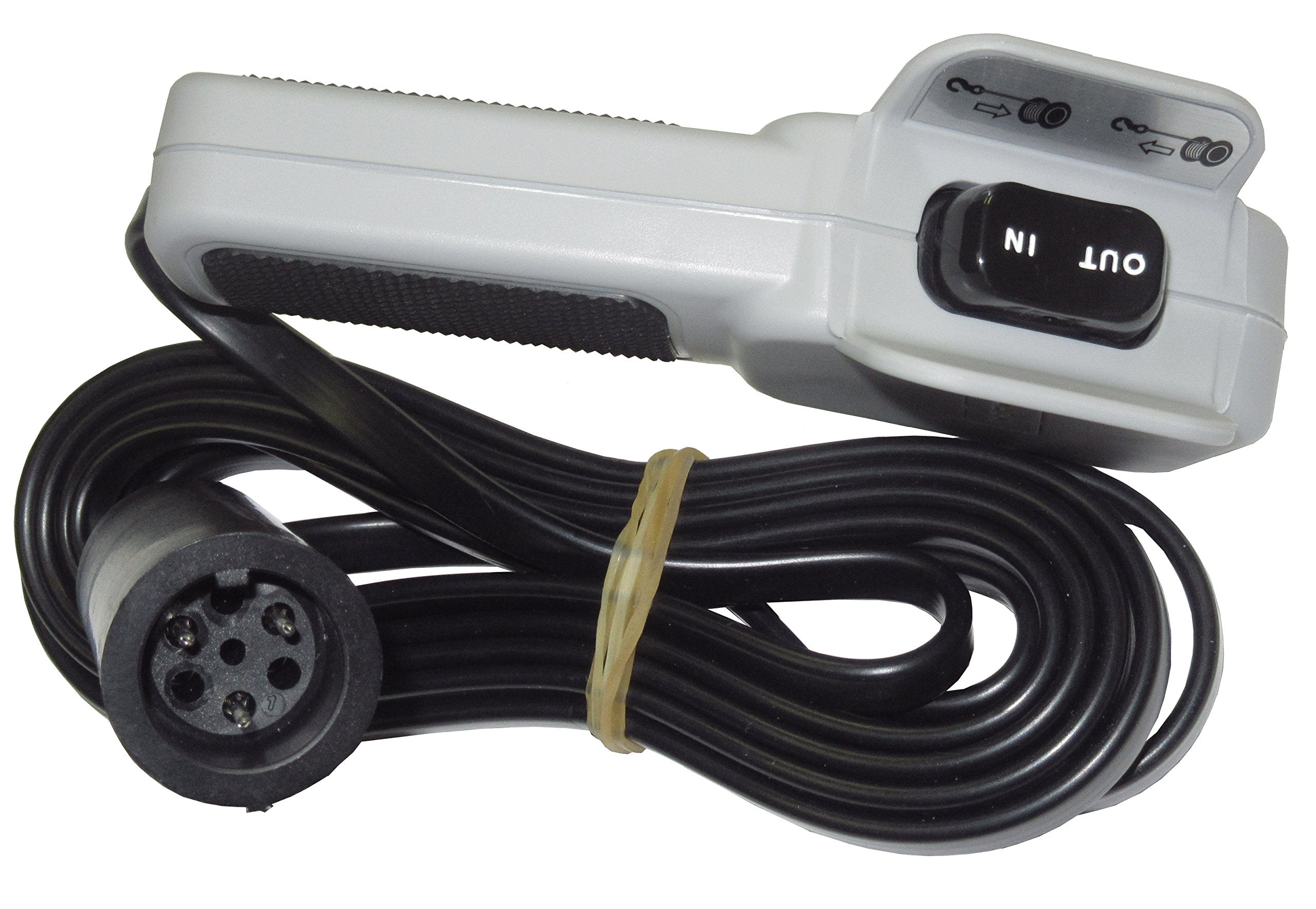 Hand Held WARN 64849 Winch Remote Controller with Rubber Grip for ATV and Side x Side Winches , gray