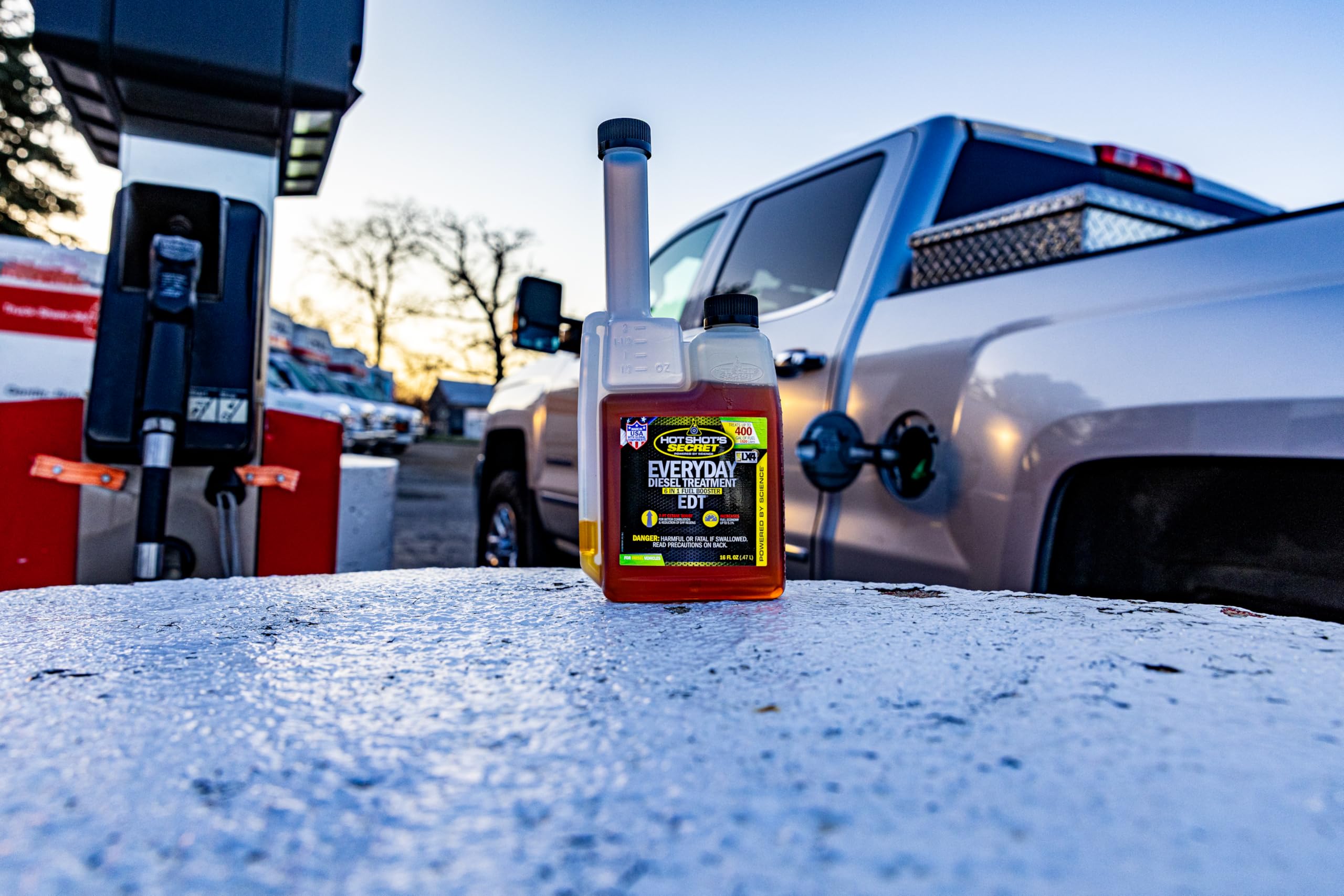Everyday Diesel Treatment Hot Shot's Secret (HSSEDT16ZS) 6-in-1 Diesel Fuel Additive - Treats 400 Gallons, Diesel Injector Cleaner, Diesel Fuel System Cleaner, Diesel Additive Boosts Cetane, 16oz