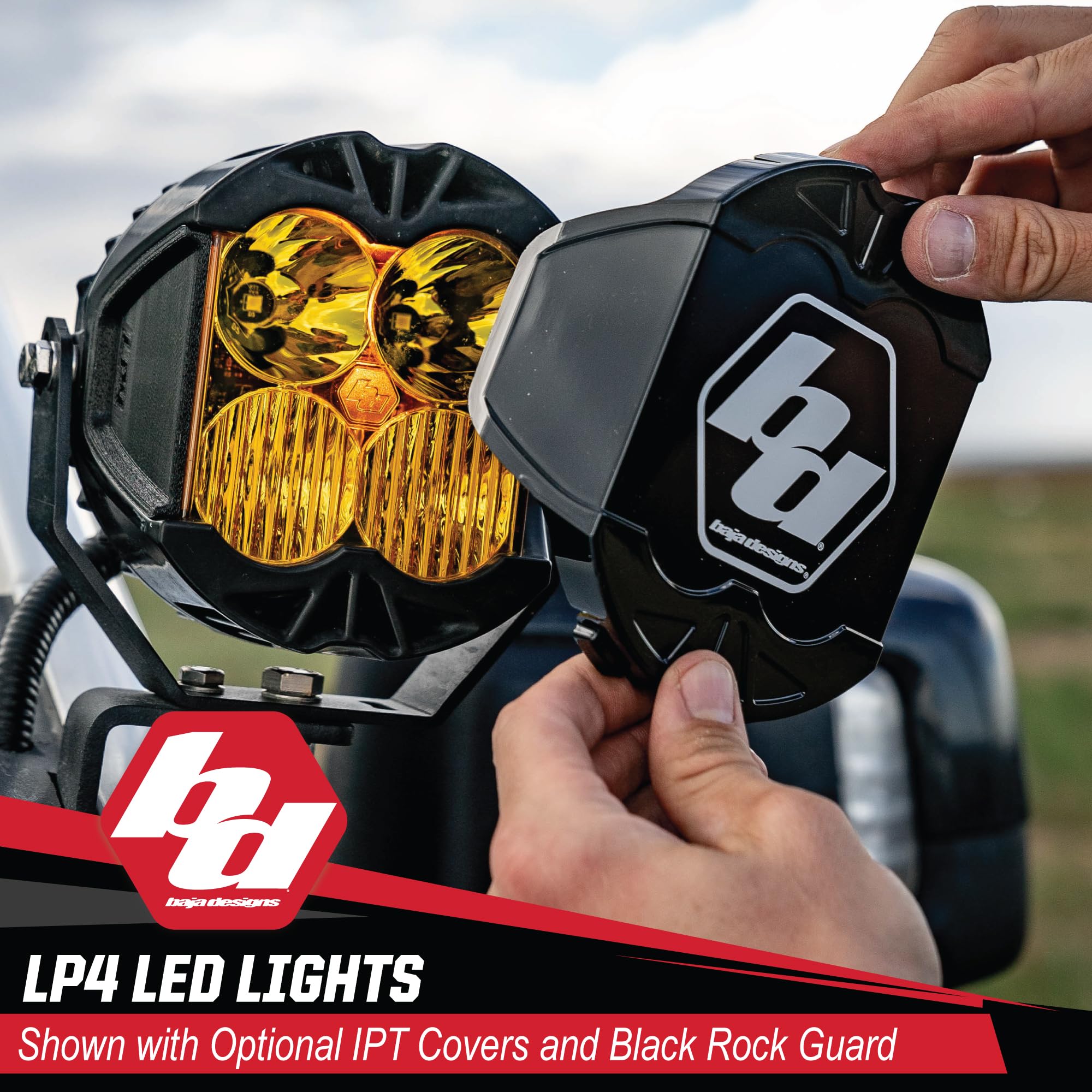 Baja Designs LP4 Pro LED Light Pod - Light Pod Auxiliary for Jeeps, Off Road 4x4, Truck, UTV, ATV (Spot Lens; Clear)