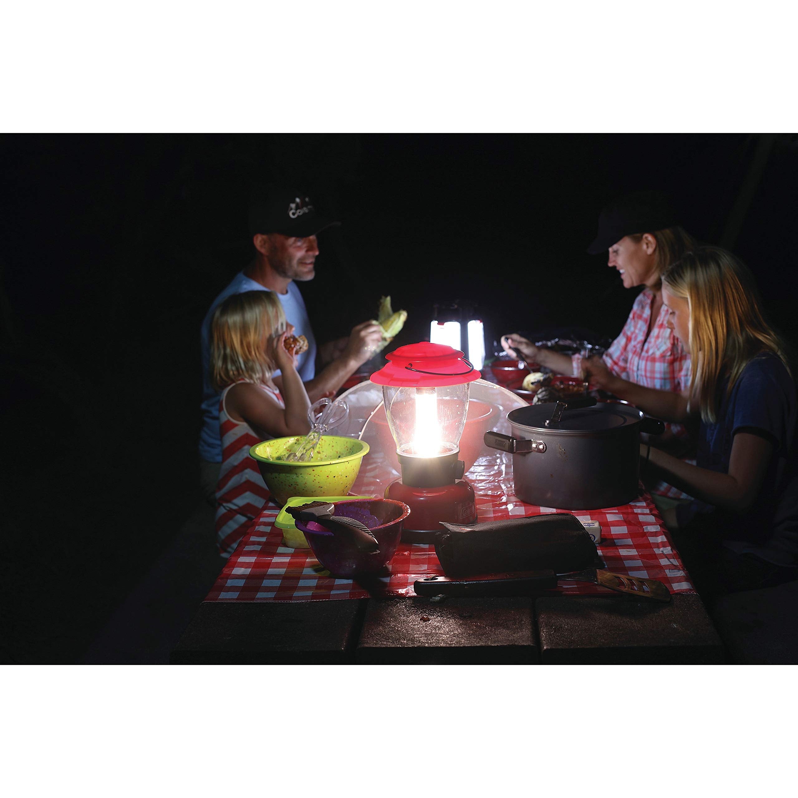 4D Battery-Powered Coleman Personal LED Camping Lantern, Water & Impact Resistant, 700 Lumens, with Carry Handle