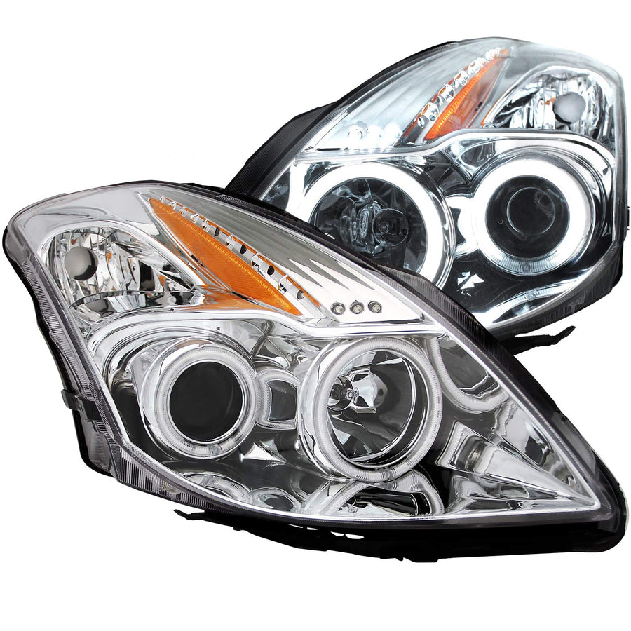 Chrome/Clear/Amber AnzoUSA Projector Headlight for Nissan Altima