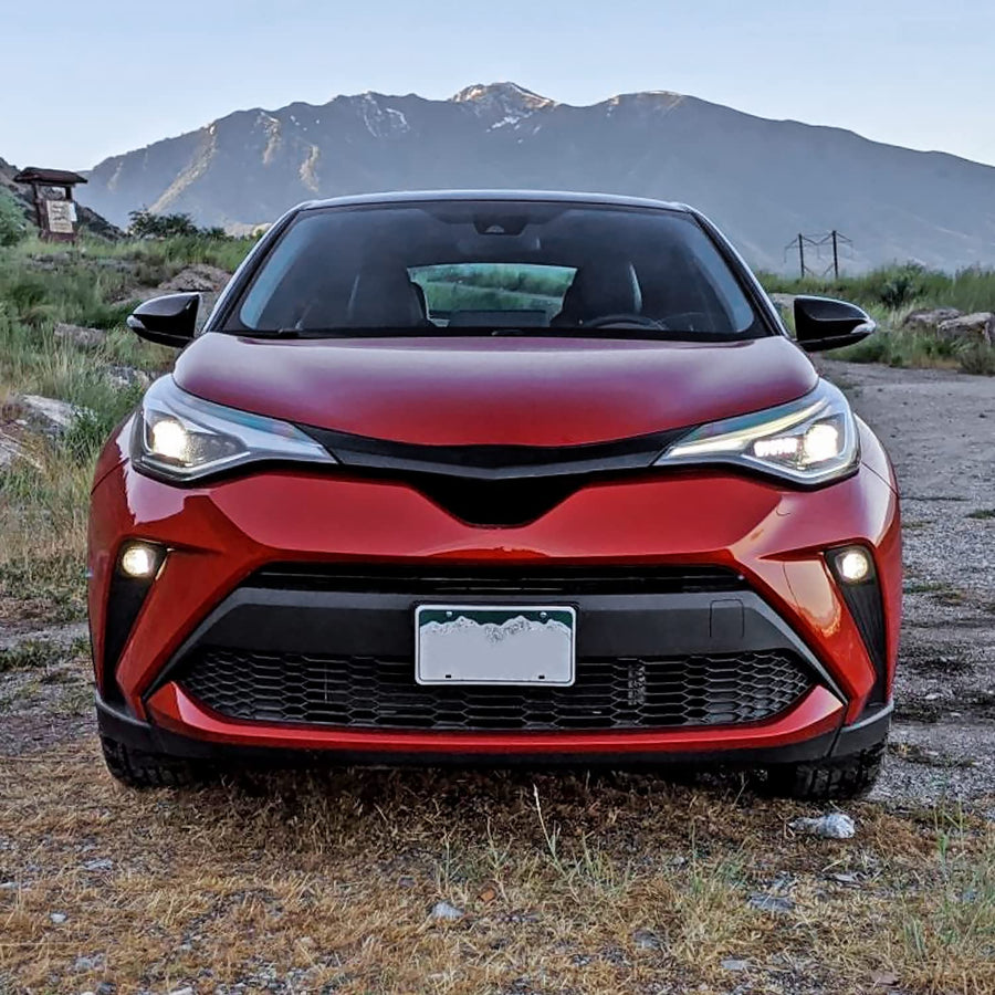 LED Fog Lamp Spec-D Tuning Clear Lens with OE Wiring and Switch Compatible with Toyota C-HR 2020-2022
