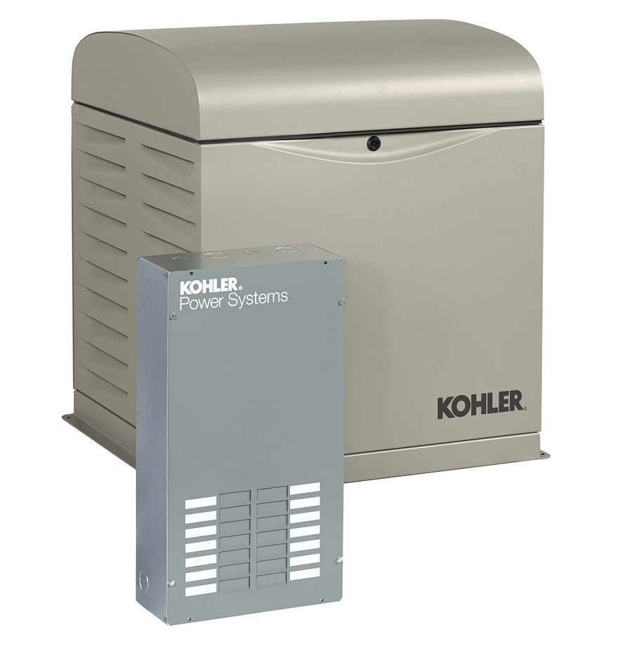 12RESVL KOHLER 100 Amp Standby Indoor Generator, 12-Space with Load Center Automatic Transfer Switch, 12000-watt