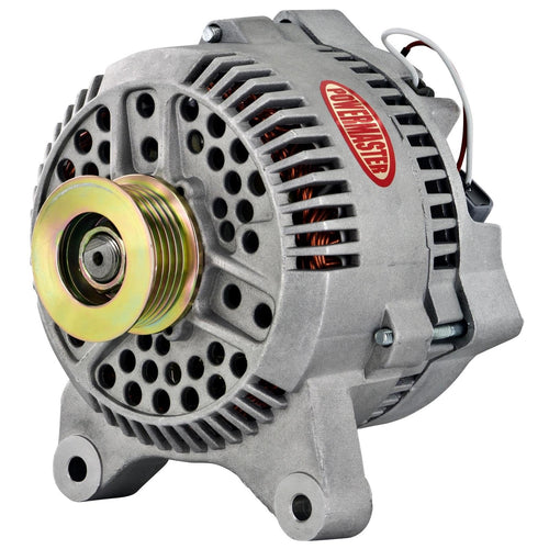 Alternator Powermaster 77641 (Ford 3G Natural 140A 6 grv Pulley Large Frame V Mtg 1-Wire), 1 Pack