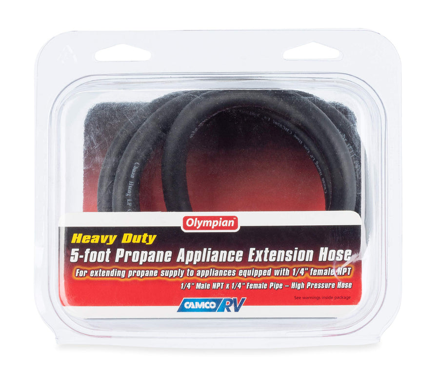 5' Camco Propane Appliance Extension Hose - 1/4" Male NPT x 1/4" Female NPT