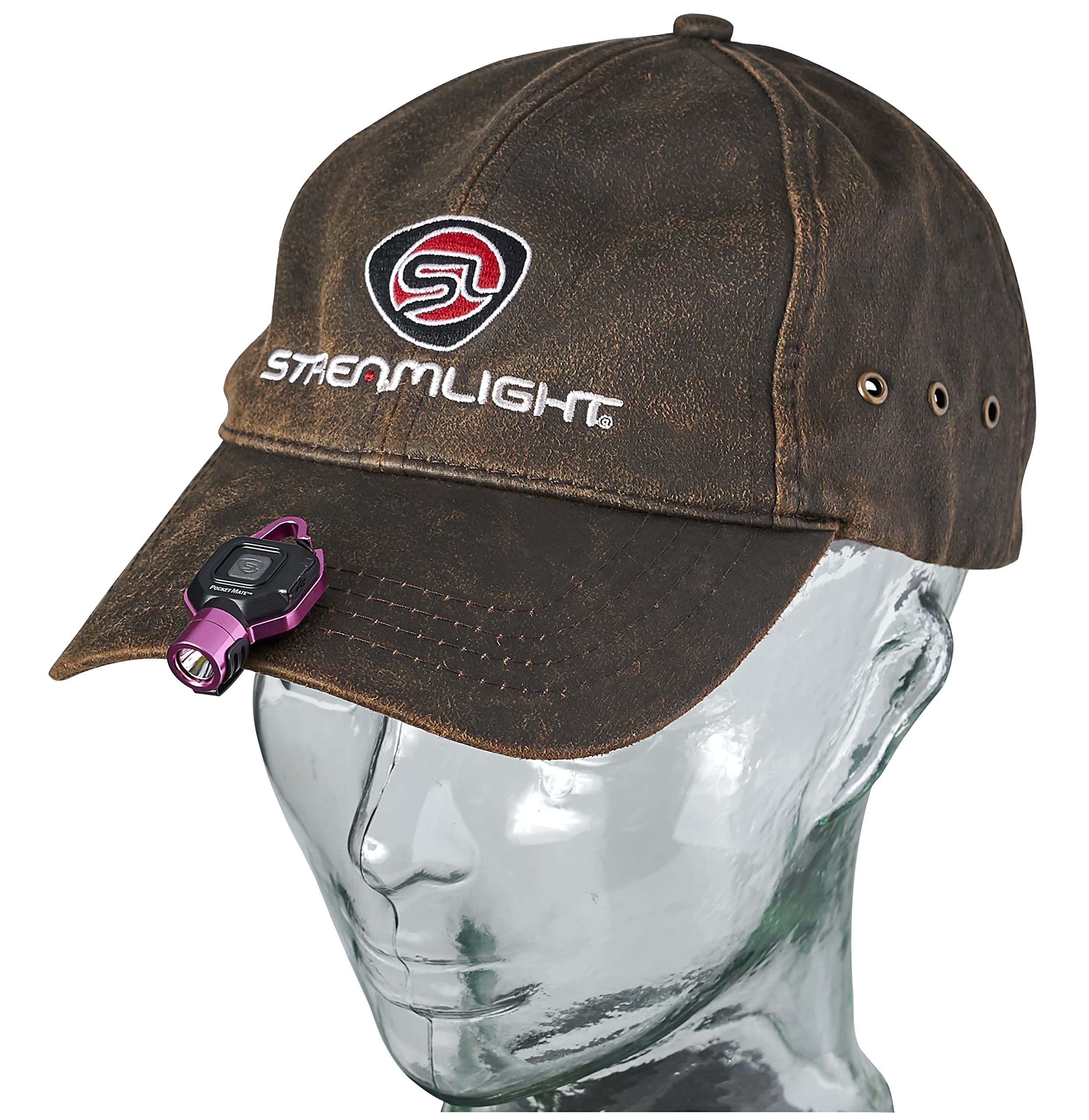 Pocket Mate Streamlight 73303 325-Lumen Keychain/Clip-on USB Rechargeable Flashlight, Pink